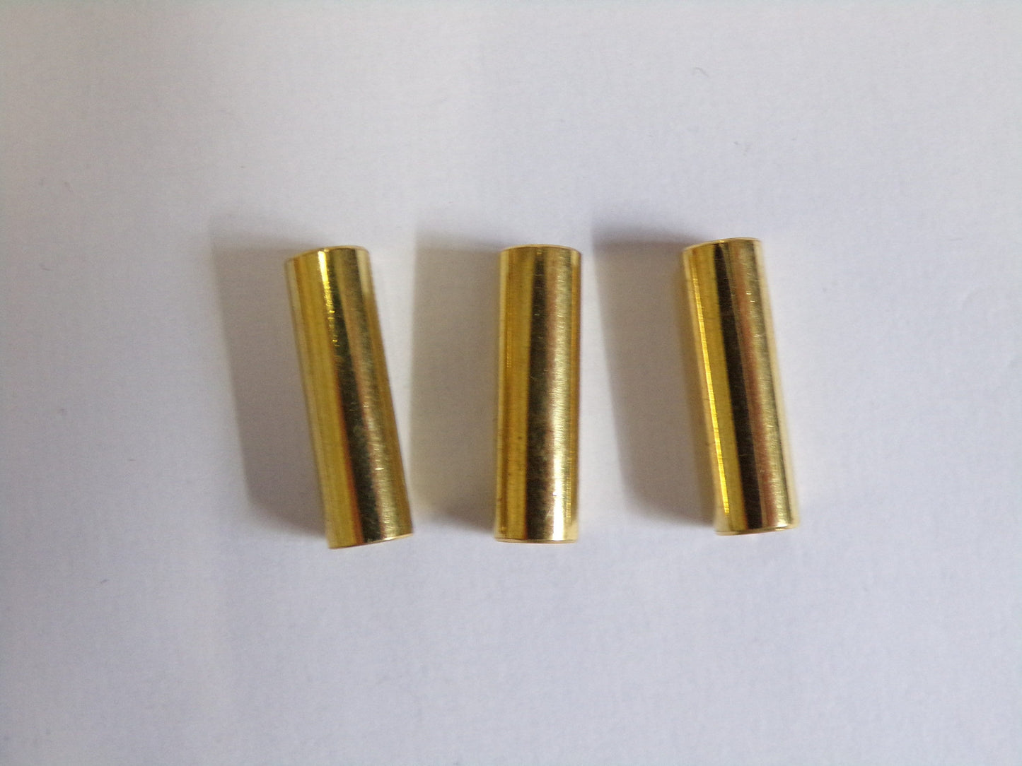 4pcs, Metal Gold Tube Beads, 20mm Tube Beads, Metal Beads, Metal Gold Tube, Metal Noodle Beads