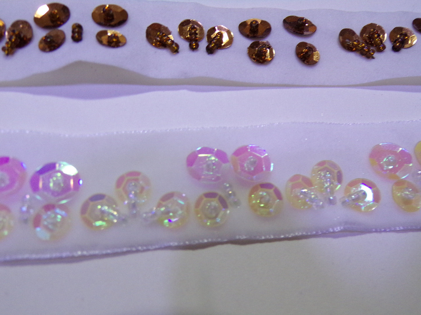 Beaded Sequins Velvet Trim, Sequins tape, Velvet Trim, Embroidered Border, Decor, Sewing, Velvet