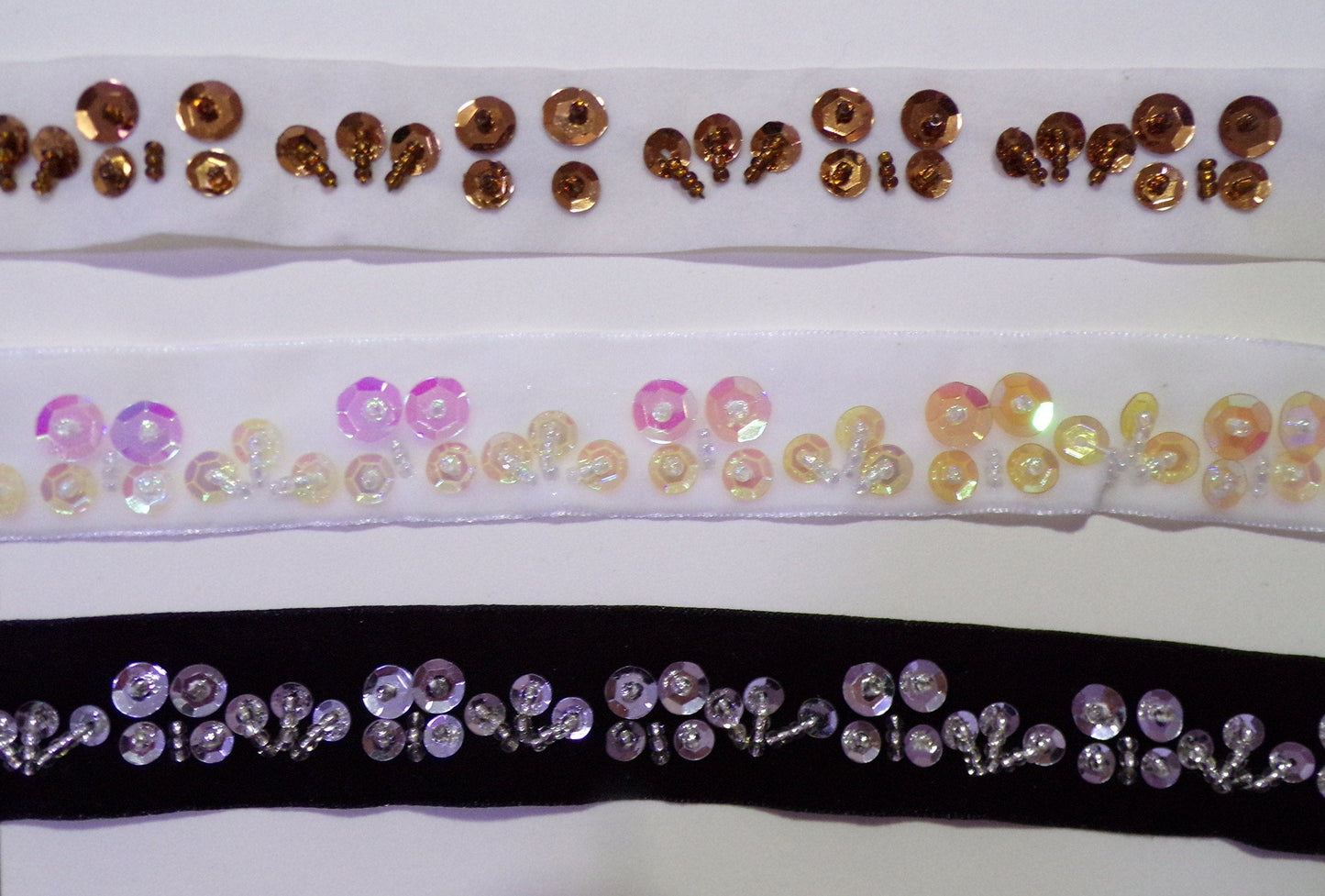 Beaded Sequins Velvet Trim, Sequins tape, Velvet Trim, Embroidered Border, Decor, Sewing, Velvet