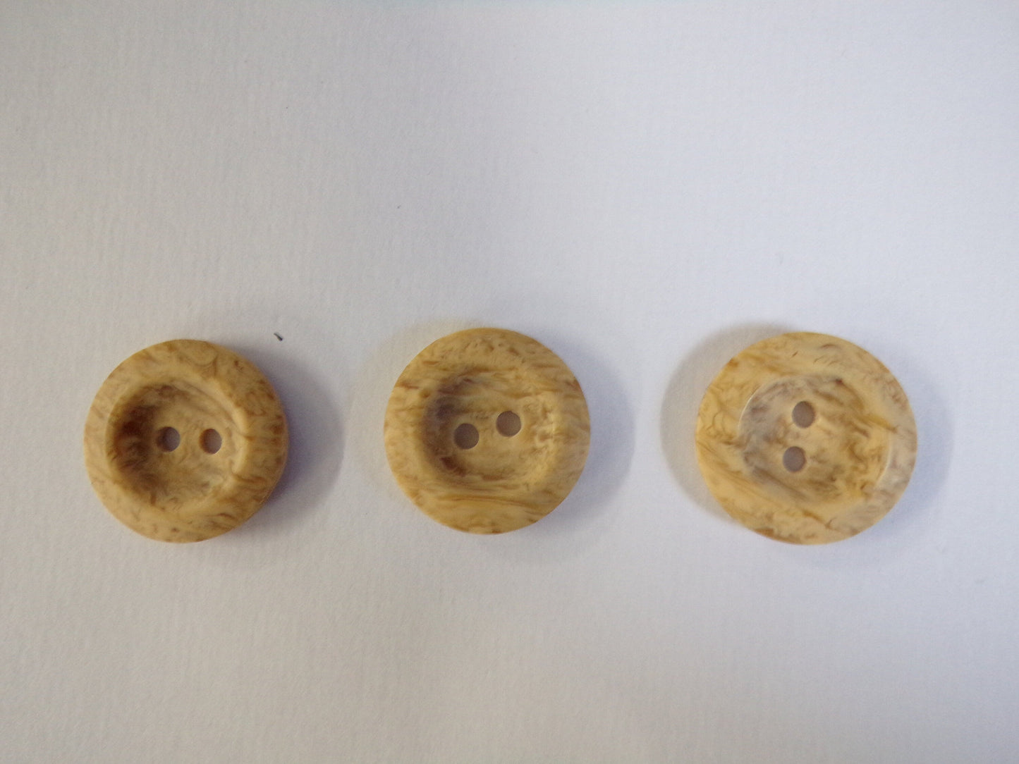 6 pcs Beige Buttons, 2-hole 20mm Imitation Wood Pattern, Shirt Buttons, Coat Buttons, Sewing Button, Knitwear Buttons