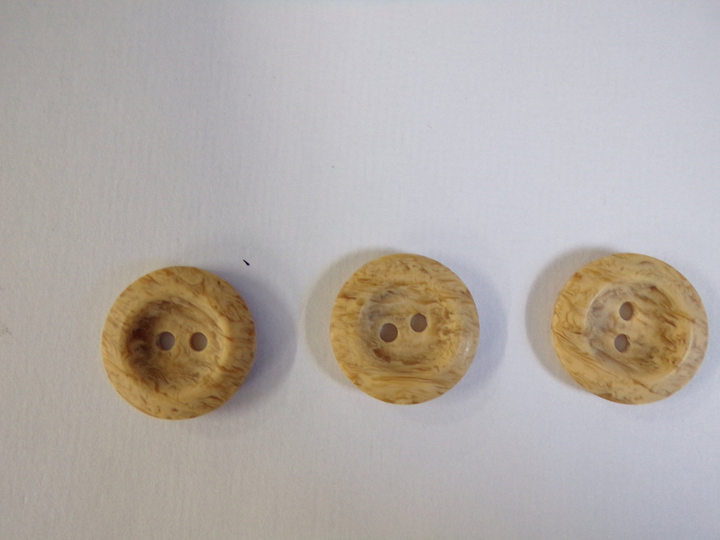 6 pcs Beige Buttons, 2-hole 20mm Imitation Wood Pattern, Shirt Buttons, Coat Buttons, Sewing Button, Knitwear Buttons