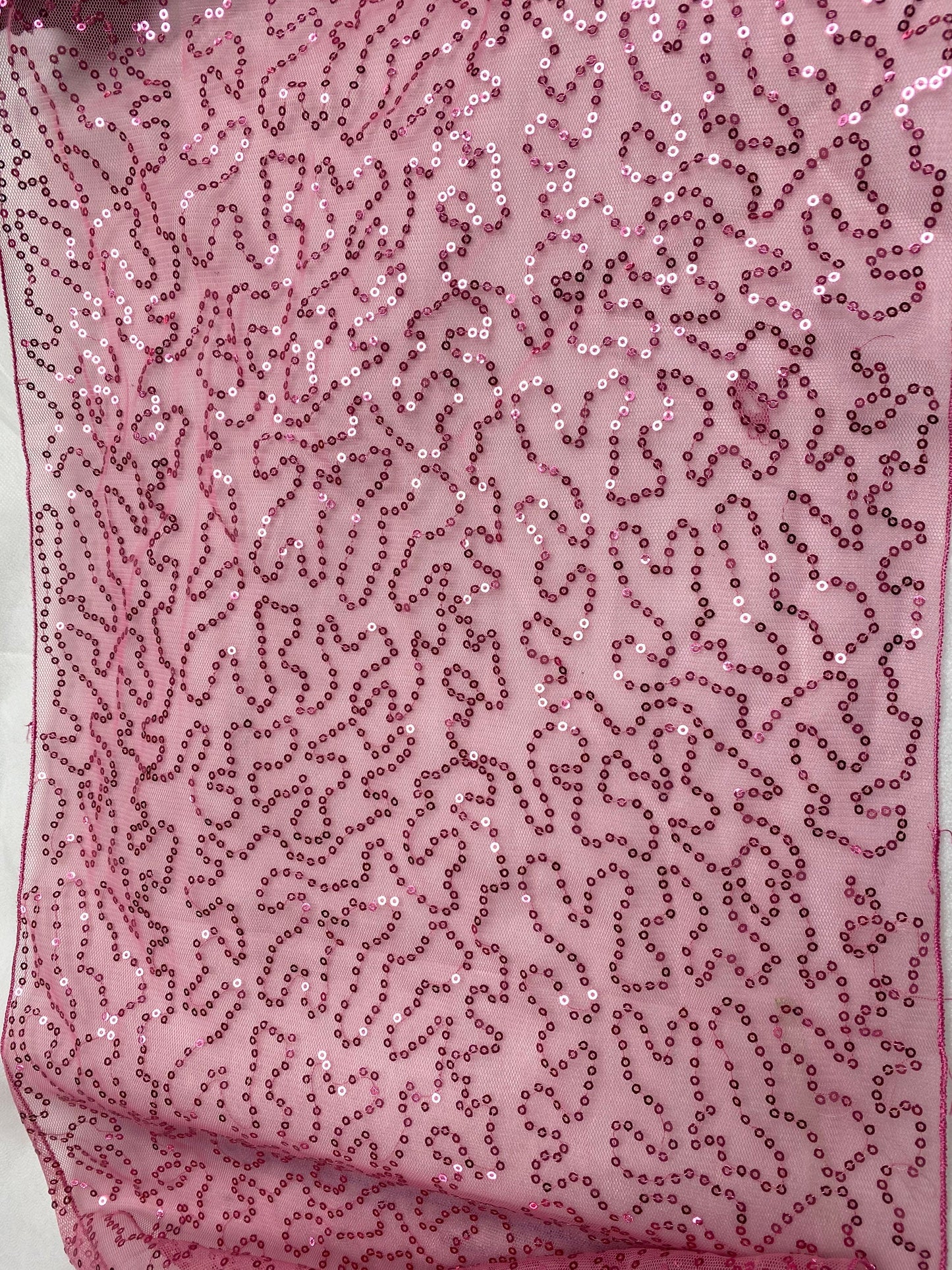 Sequins Fabric, 33cm Wide fabric trim, Pink, pink sequins fabric
