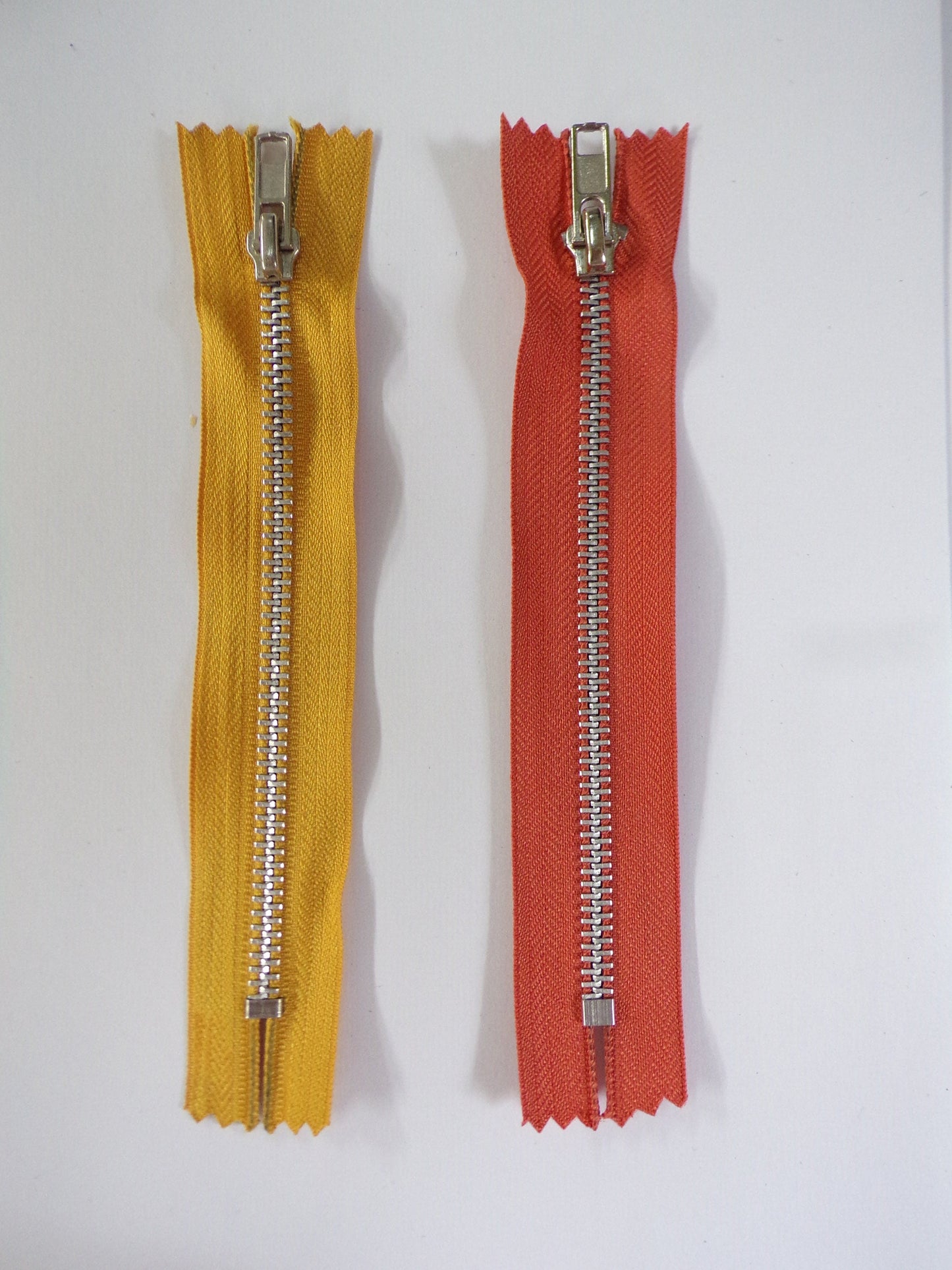 6" Zips, Closed Ended Zip Metal Teeth, Zip, Silver Zip, Closed End zipper, Dress zip, Clothing zippers, metal zips