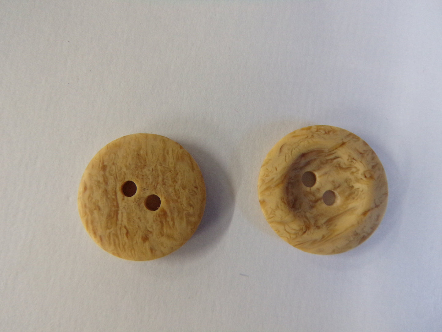 6 pcs Beige Buttons, 2-hole 20mm Imitation Wood Pattern, Shirt Buttons, Coat Buttons, Sewing Button, Knitwear Buttons
