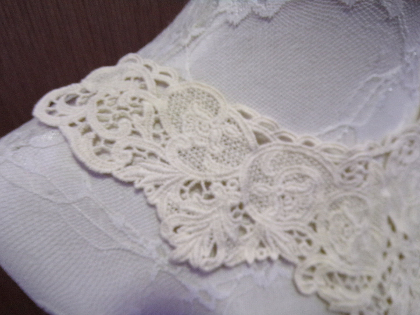 Vintage Style Crochet Applique, Crochet Collar, Laced Neck Trim for Dresses, Tops, collar, crochet neck trim