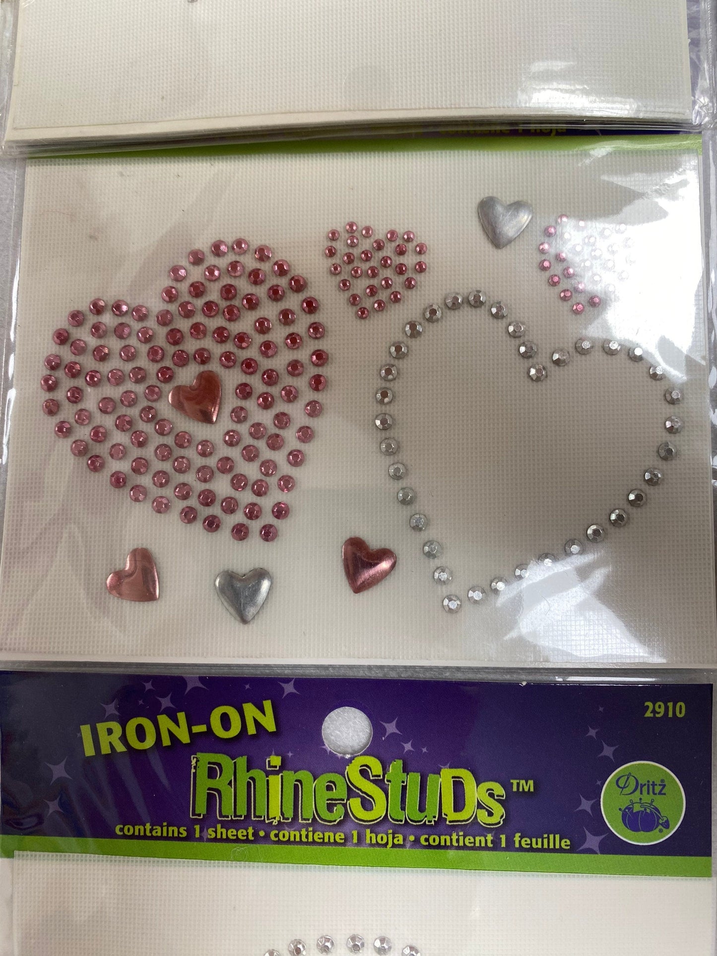 Iron on studs, heat seal studs, 7 designs, hot fix,