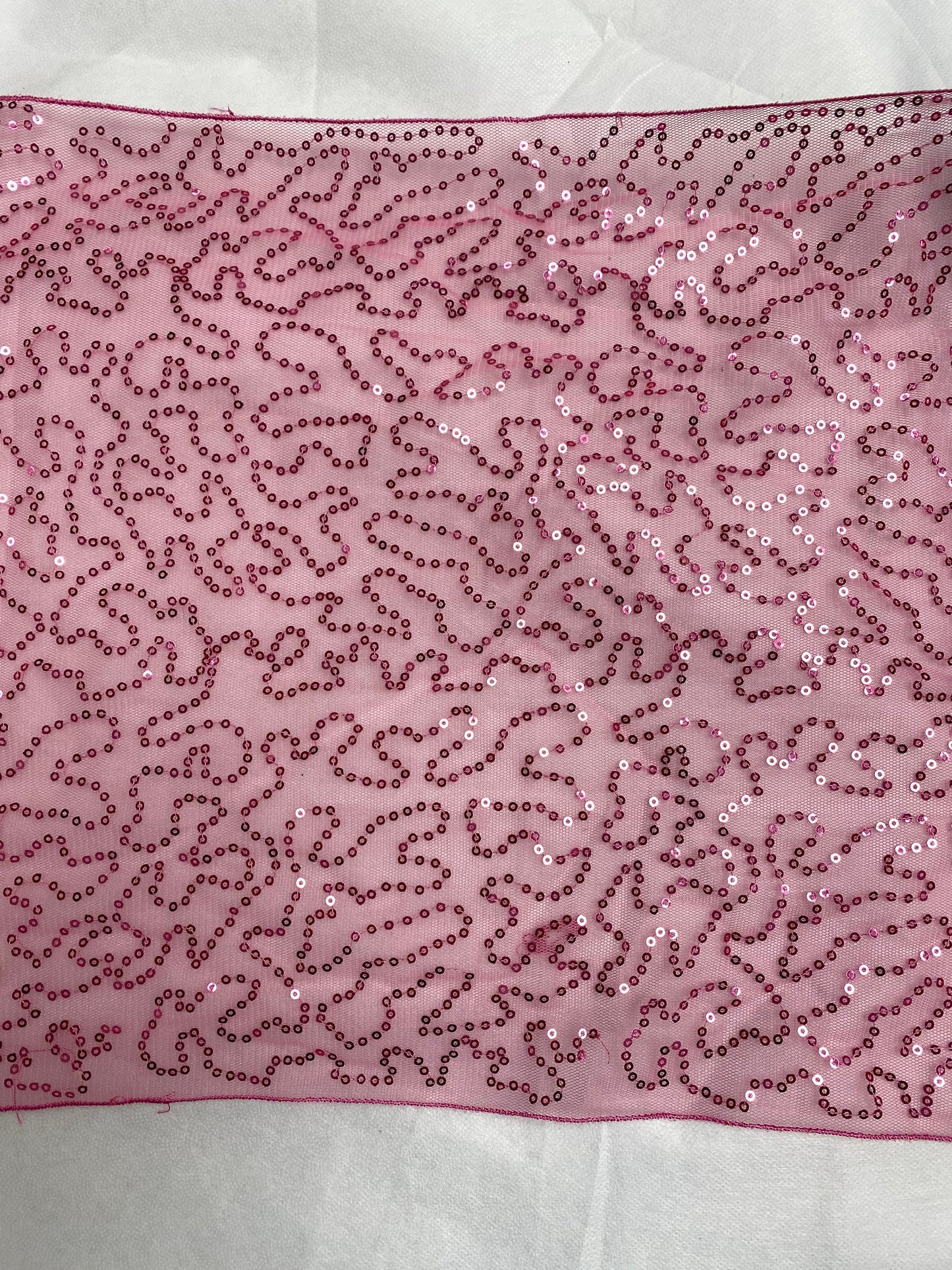 Sequins Fabric, 33cm Wide fabric trim, Pink, pink sequins fabric