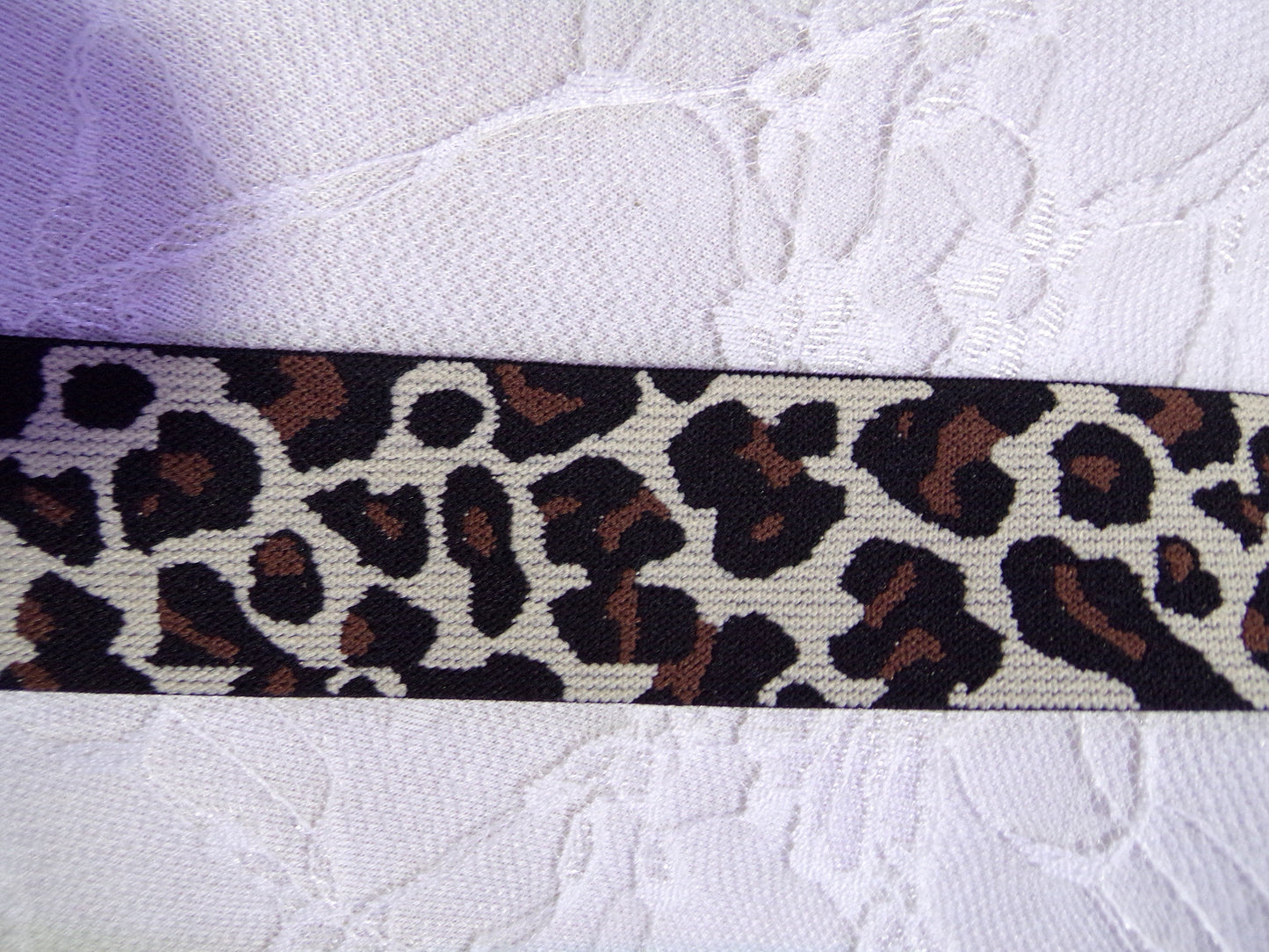 4cm Soft Elastic, Leopard Elastic, Fancy Elastic for Sewing, Craft