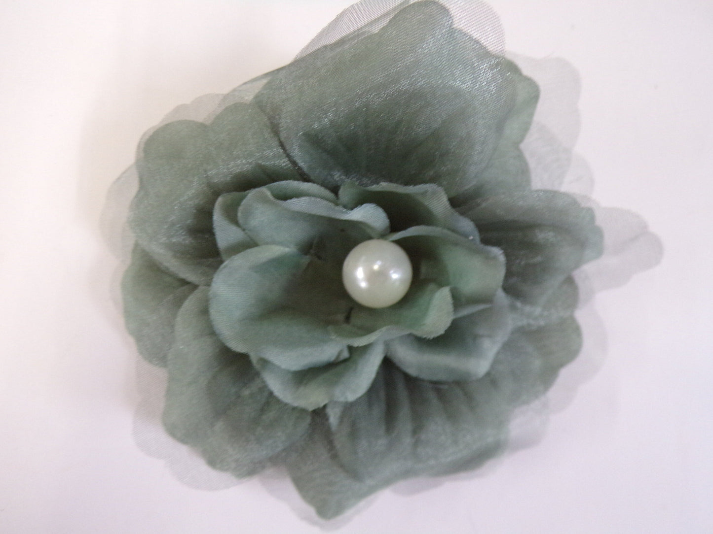 Organza Flower Brooch, Wedding Corsage, Wedding Accessories, Flowers brooche