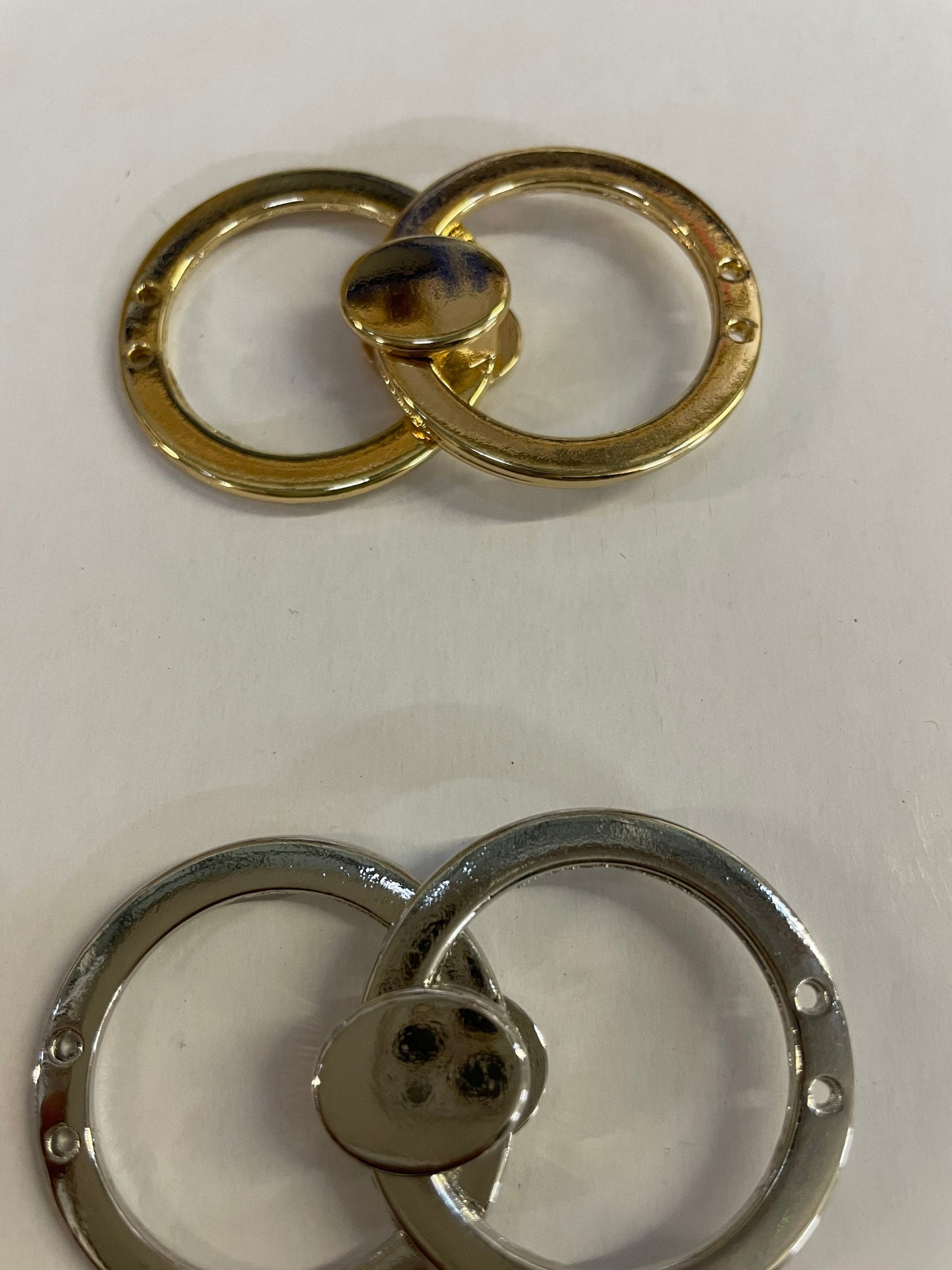 Buckle, 2 part buckle, gold buckle, silver buckle.