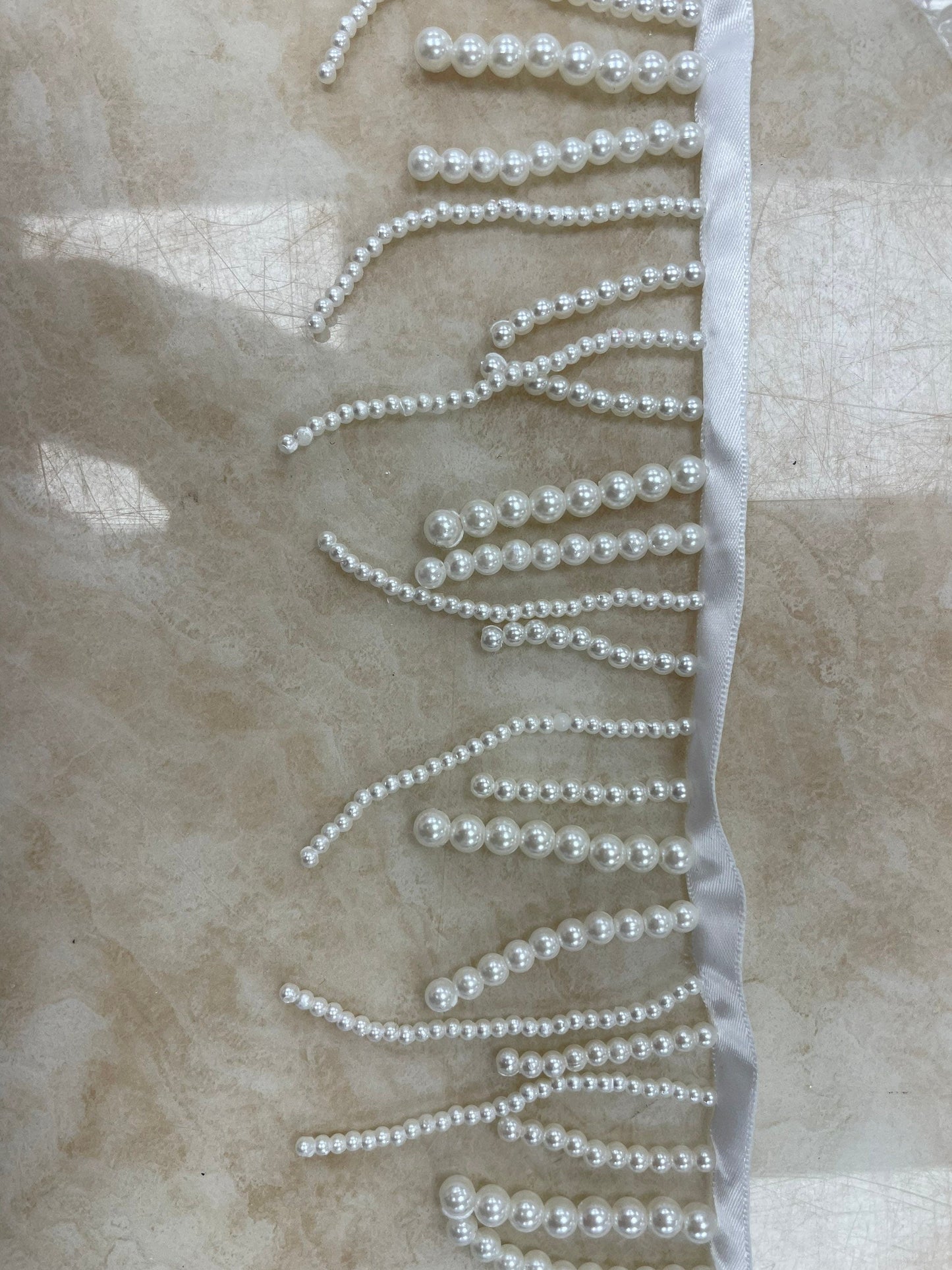 Pearl fringing, Pearl, fringing, fashion fringing