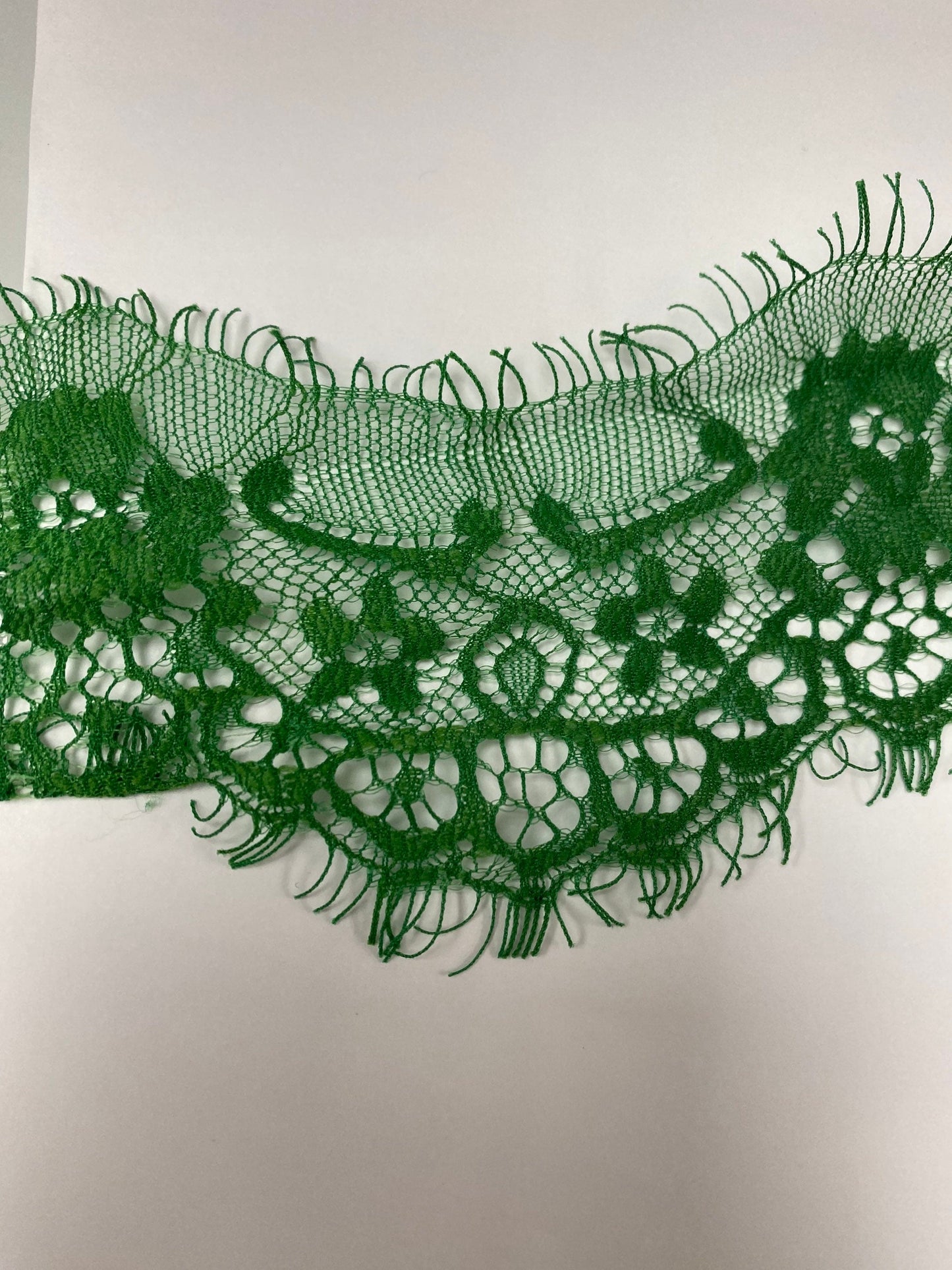 Eyelash lace, Green lace, Jade green lace