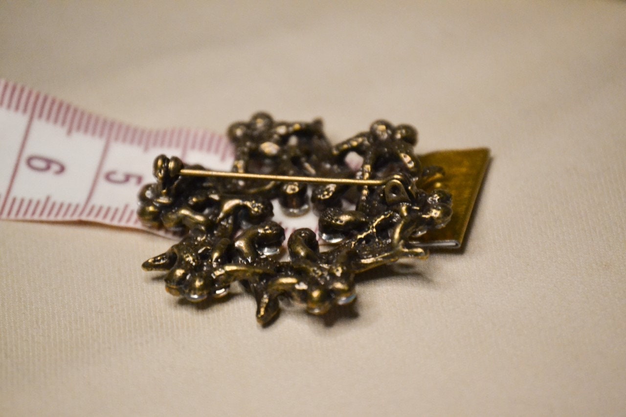 Flower Brooch Pin, Antique Brooch Pin, Antique Pin, Flower Brooch