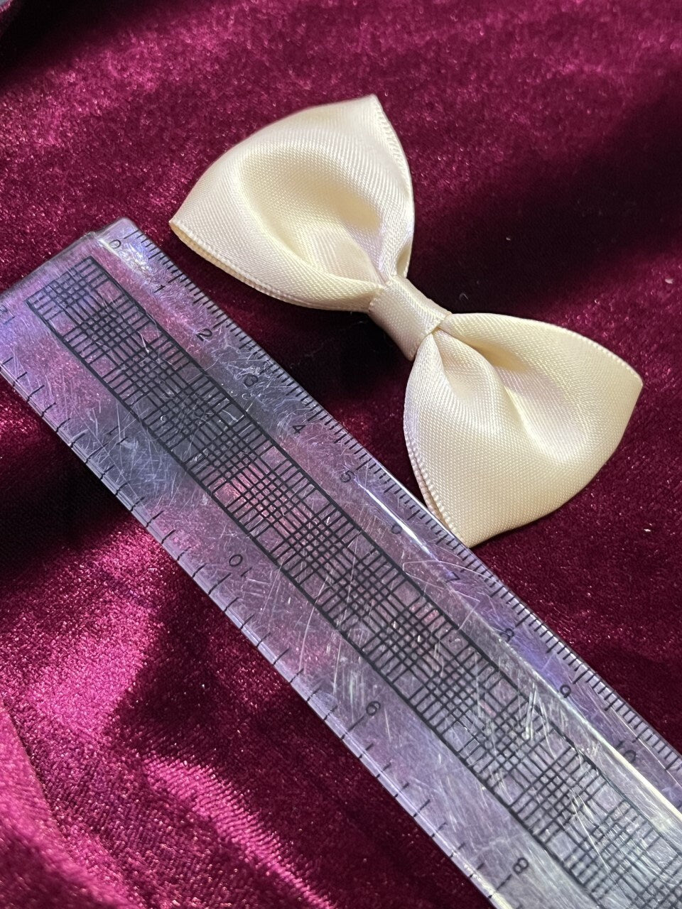 Satin Beige Handmade Ribbons, 2 pc per pack, Ribbon Pre-made, Satin Ribbons, Gift Wrapping, Wrapping Decorations