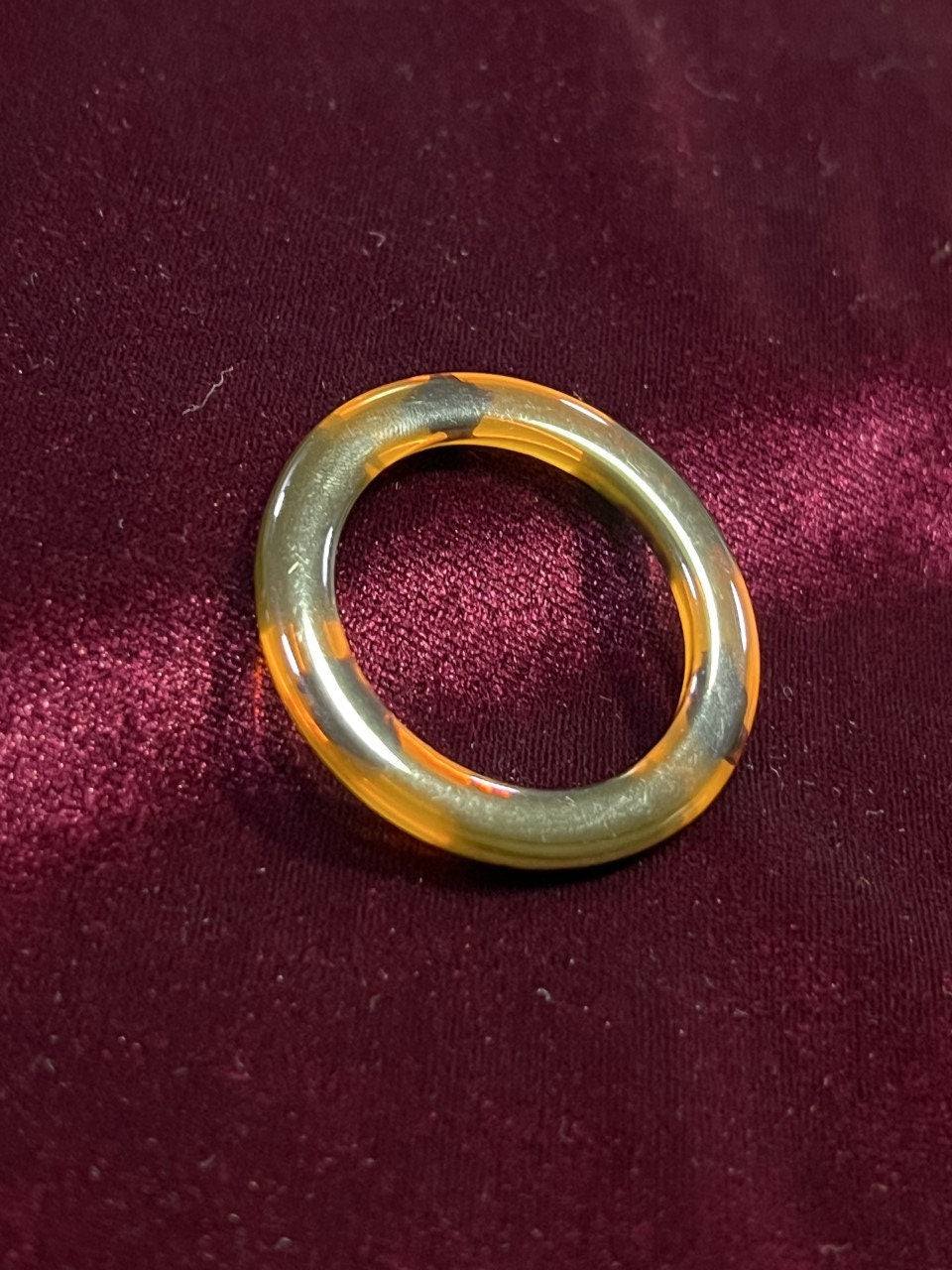 Plastic Clear Leopard Pattern O-Ring 2.7cm Width with Flat base behind, O-ring, Plastic O-Ring, Pattern O-Rings, Bra Making, Garment Making