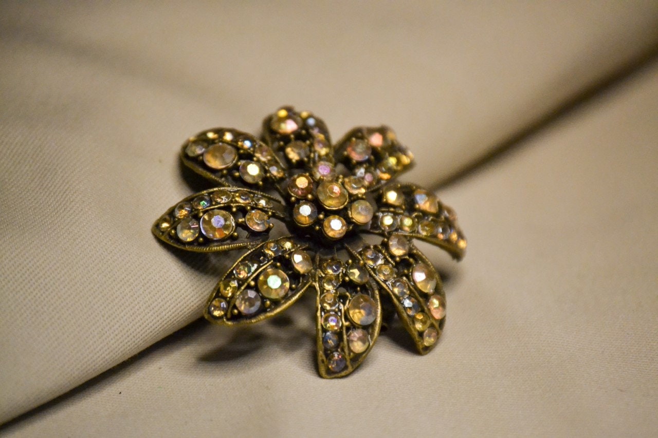 Flower Brooch Pin, Antique Brooch Pin, Brooch, Flower Brooch