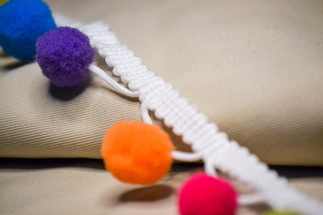 Pom Pom Trimming, Pom Pom Trim, Fringe Trim, boho trim, festival trim