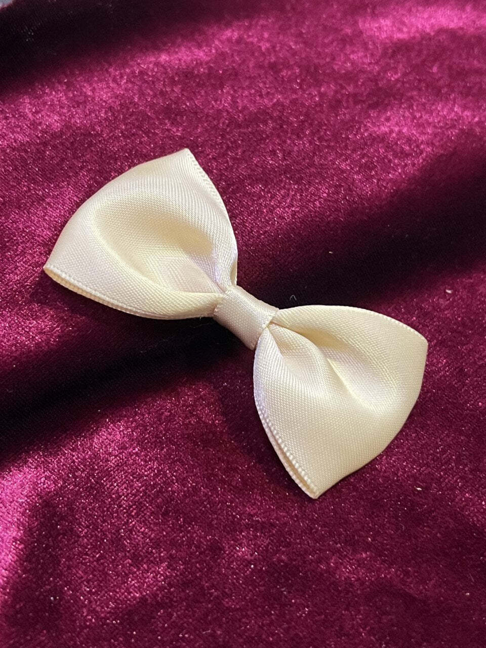 Satin Beige Handmade Ribbons, 2 pc per pack, Ribbon Pre-made, Satin Ribbons, Gift Wrapping, Wrapping Decorations