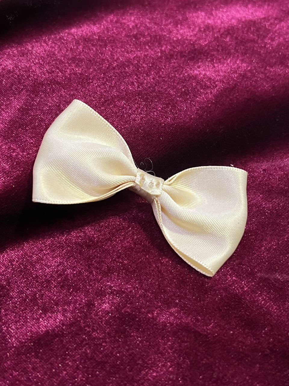 Satin Beige Handmade Ribbons, 2 pc per pack, Ribbon Pre-made, Satin Ribbons, Gift Wrapping, Wrapping Decorations