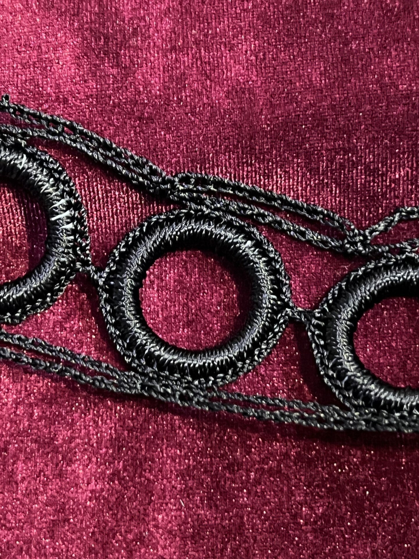 Delicate Crochet o-rings Trimming, Trimming, Costume Making,