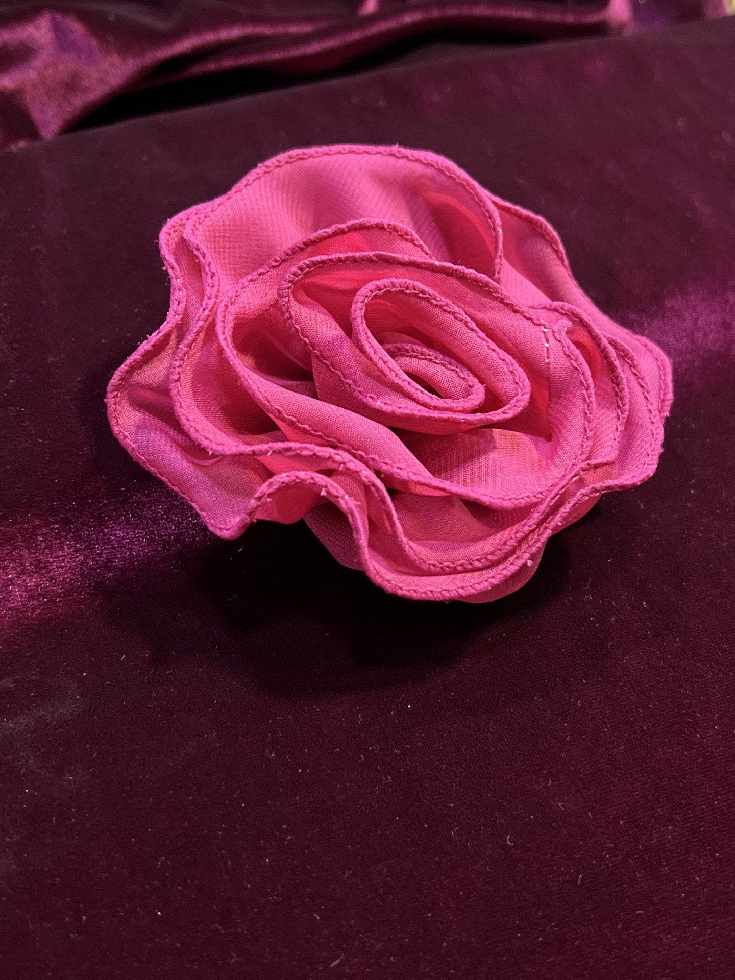 Delicate Handmade Roses, Bridal Rose, Bridal Flowers, Flowers, Handmade Flowers, Roses, Fabric Rose, Appliques, Embroidered Flower,