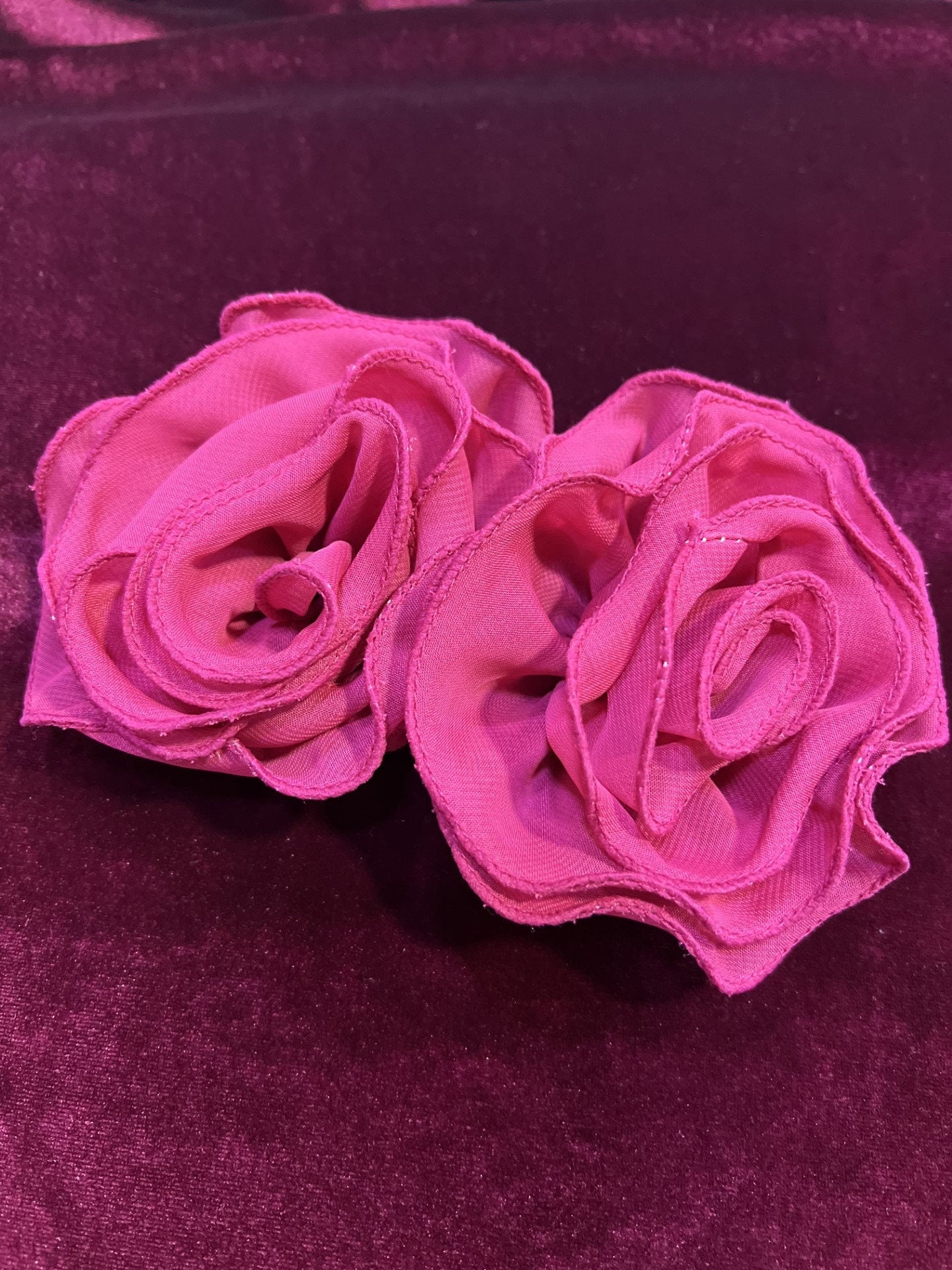 Delicate Handmade Roses, Bridal Rose, Bridal Flowers, Flowers, Handmade Flowers, Roses, Fabric Rose, Appliques, Embroidered Flower,