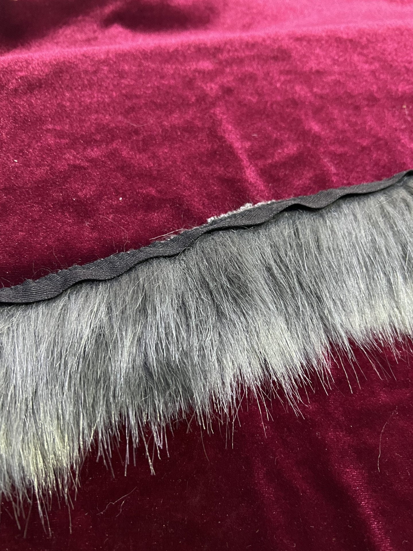 8cm, wide Super Soft Artificial Fur for Edging, Artificial fur for Handcraft, fur, couture, fashion fur, faux fur, grey fur, fur, imit fur