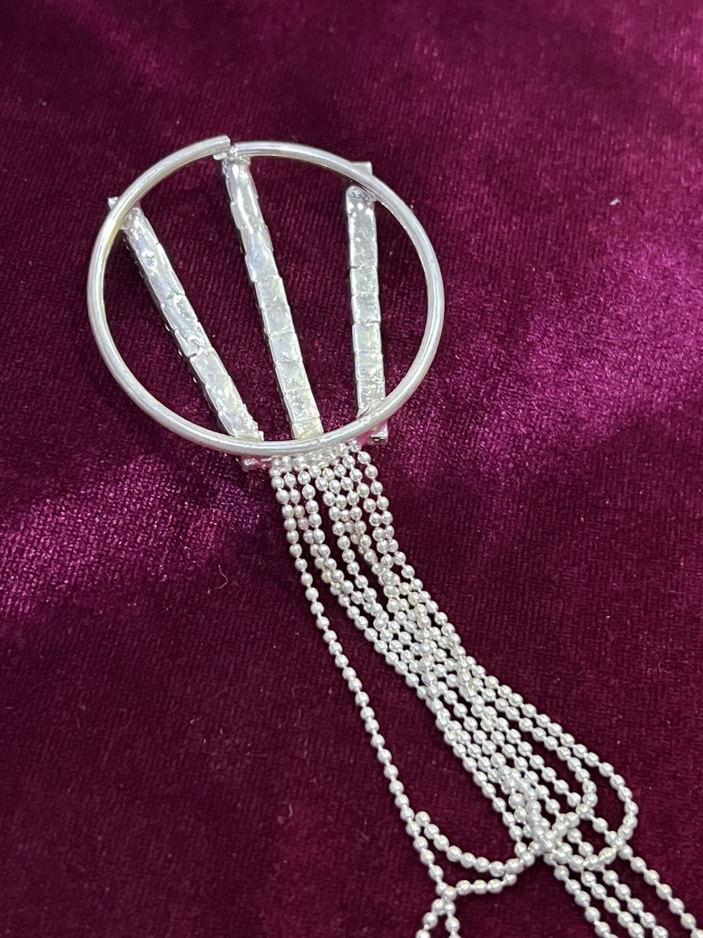 Diamante Dangling fringe, Diamante Accessory, Rhinestone Applique, Applique