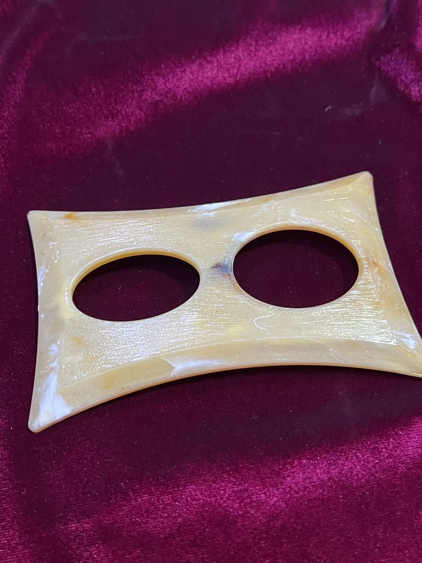 Large Marble Ecru Plastic Buckle, Marble Buckle, Large Buckle, Oversized Buckle, Plastic Buckle, Decorative Buckle