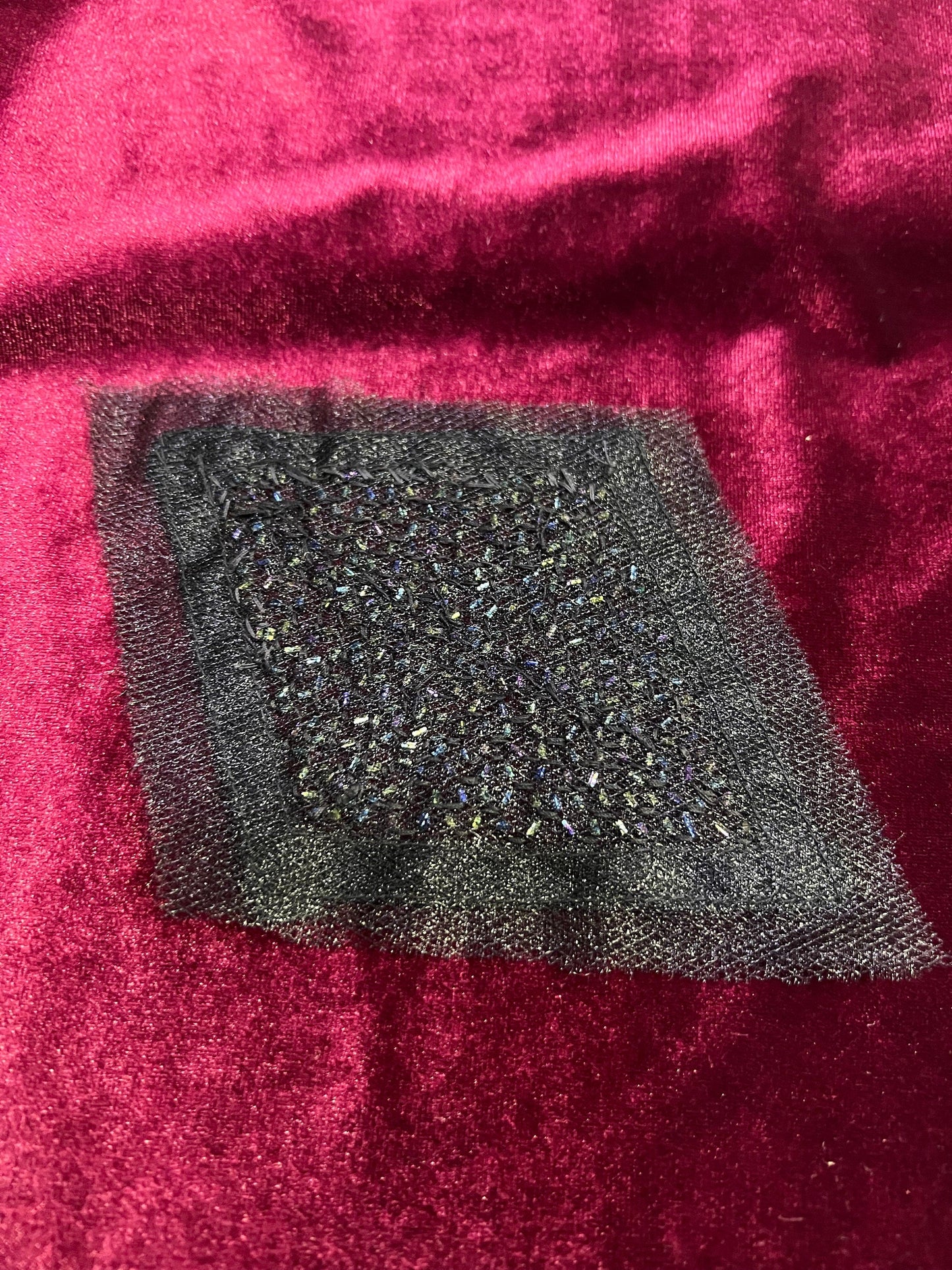 Black Sequin Applique, jewel appliqué, fashion patch, couture Appliqué, sequin appliqué, jewel patch, Diamond-shape appliqué