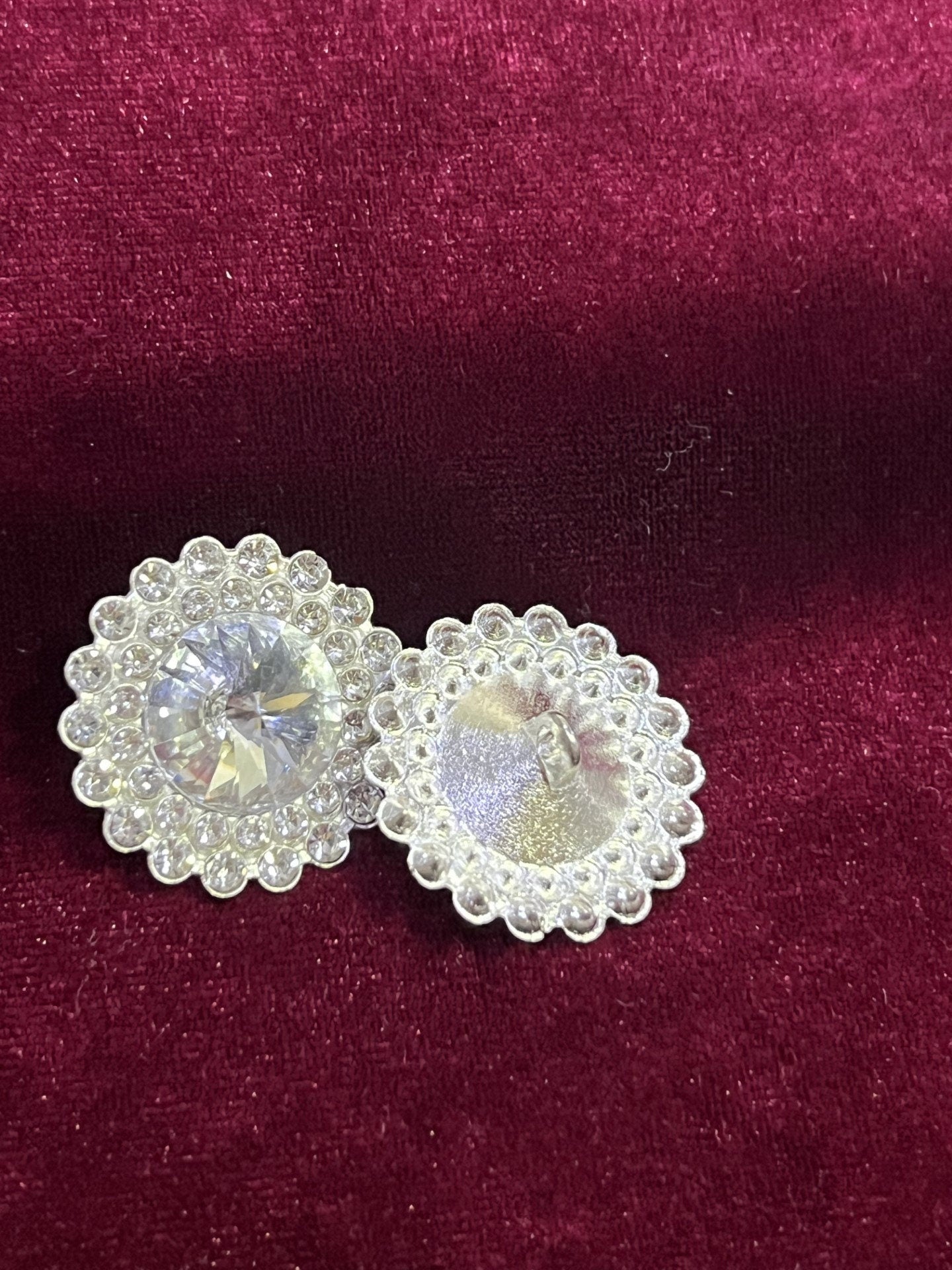 25mm/40L Diamante Buttons, Rhinestone buttons, Bridal Buttons, Fashion Diamante buttons, Crystal Buttons, Shank Buttons, Buttons, diamante