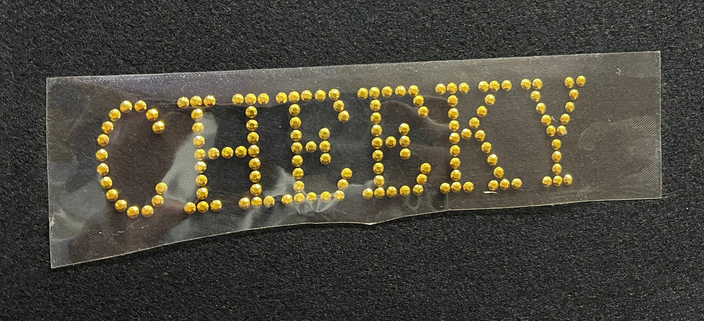 Metallic Rhinestone transfer Iron on, Studded Words, iron on transfer, Y2K Fashion, DIY Fashion, Hotfix Transfer, BAD GIRL Rhinestone patch,