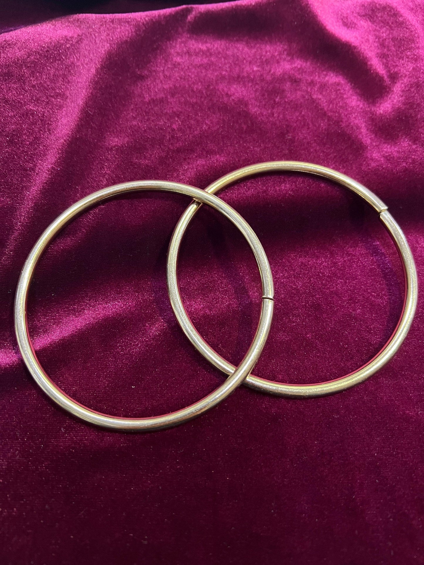 10cm Gold Metal Rings, Large Solid Metal Hoop Rings, metal hoops, solid rings, napkin rings, swimwear rings, rings,
