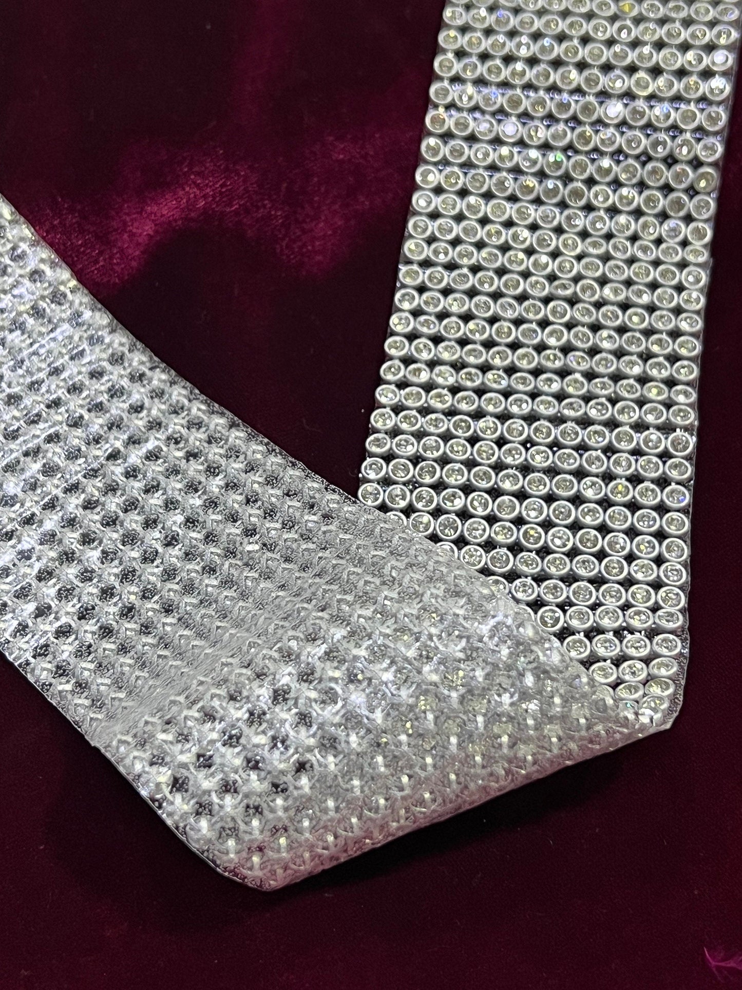 51 mm Diamanté Tape, Rhinestone necklace, Diamanté Belt, Diamanté Trimming, Rhinestone Trim, Iron on tape, Y2K Fashion, diamanté iron on