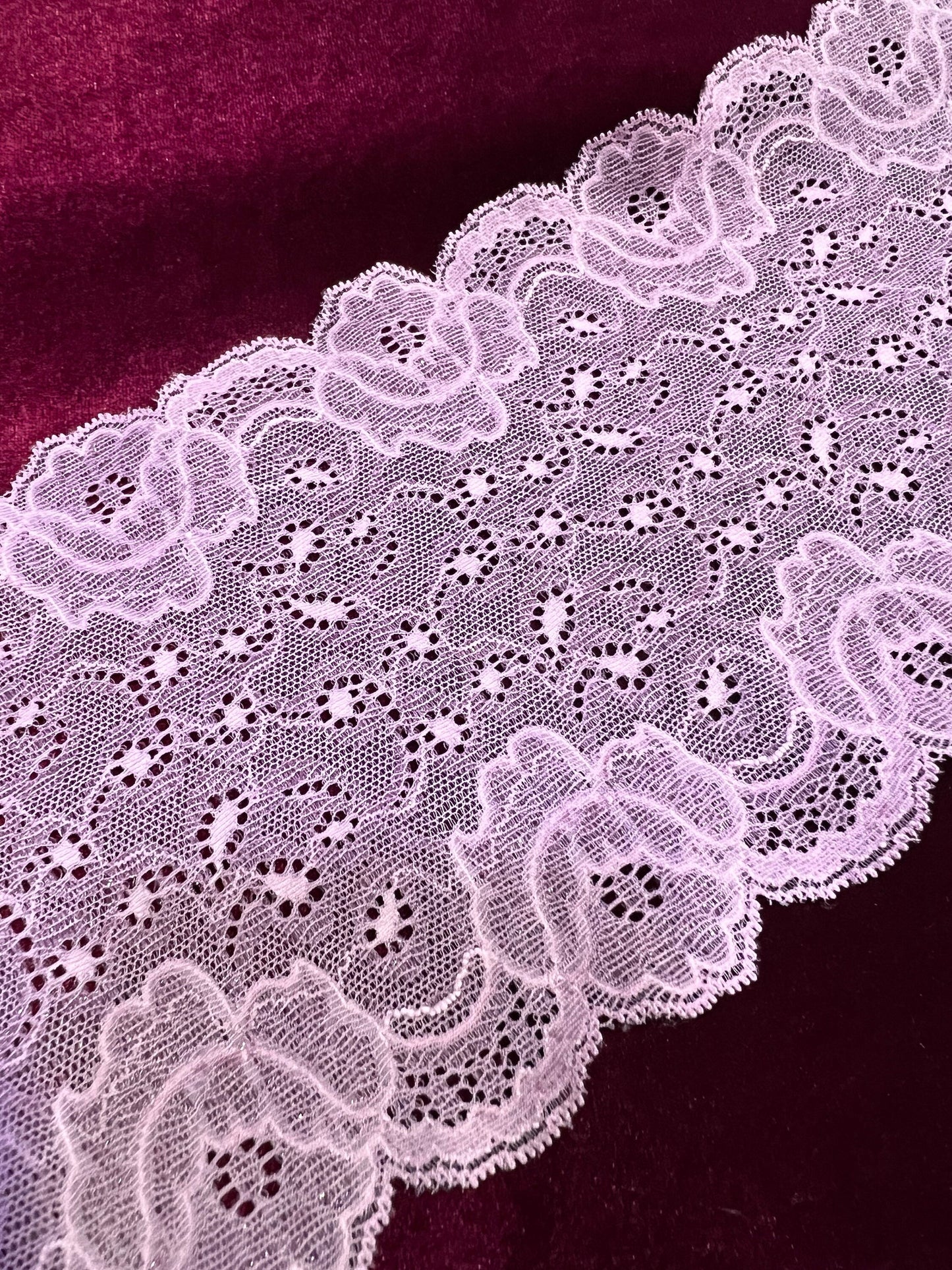 Delicate Lace Trim 13.3cm width, Dress lace, Lingerie, Headband, Sewing lace, French lace, lurex lace, stretch lace, 5” lace, wide lace