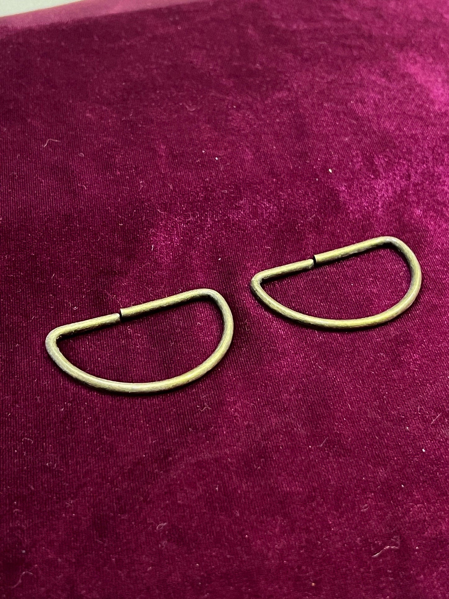 Metal D Rings, Assorted sizes, Metal rings, Belt Buckle, Bag Clasp Leather Craft Accessories, antique brass d rings, d rings