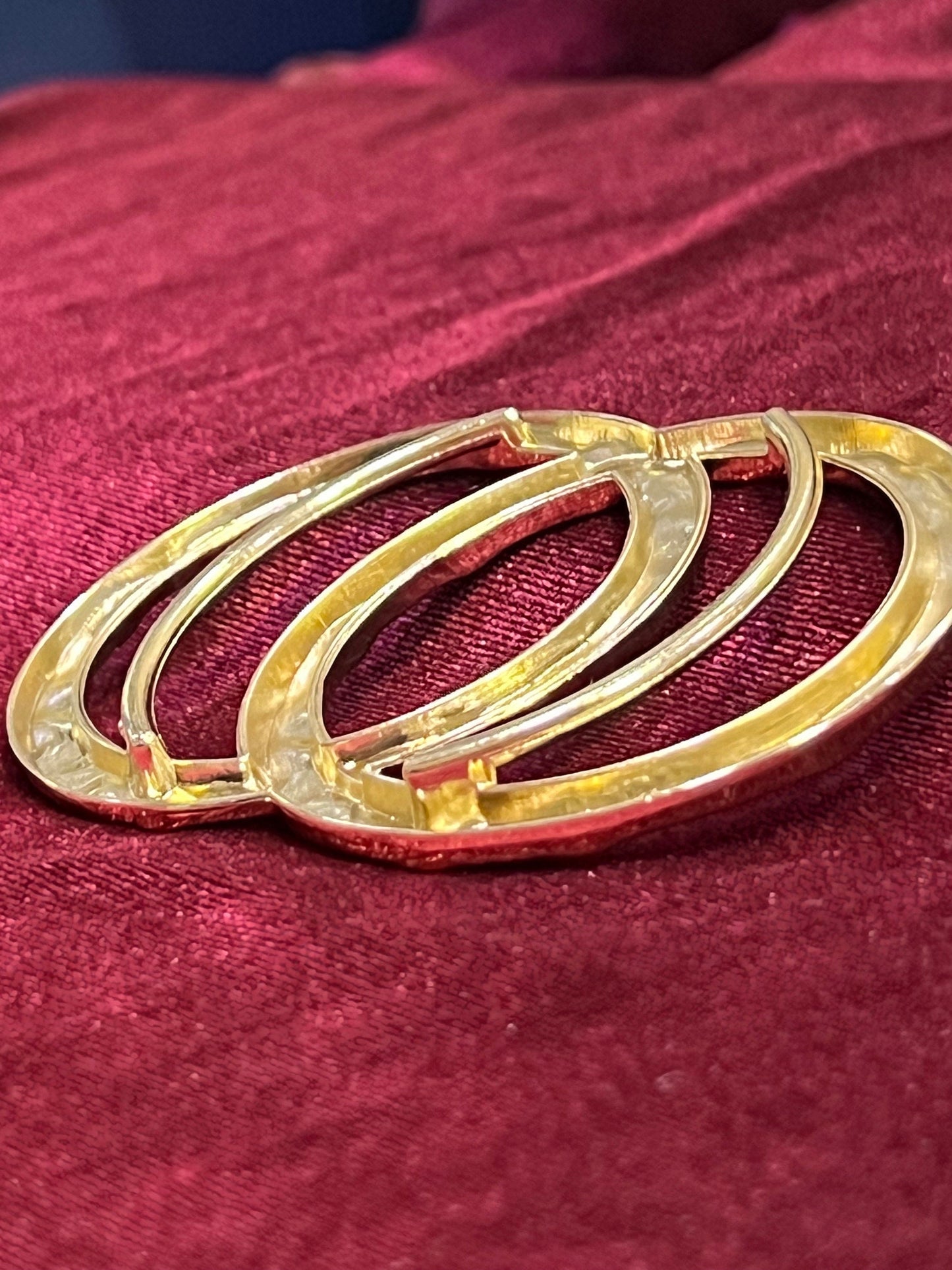 Hammered double circle buckle, metal buckle, swimwear buckle, Swimwear buckle, Hammered buckle, shape ring