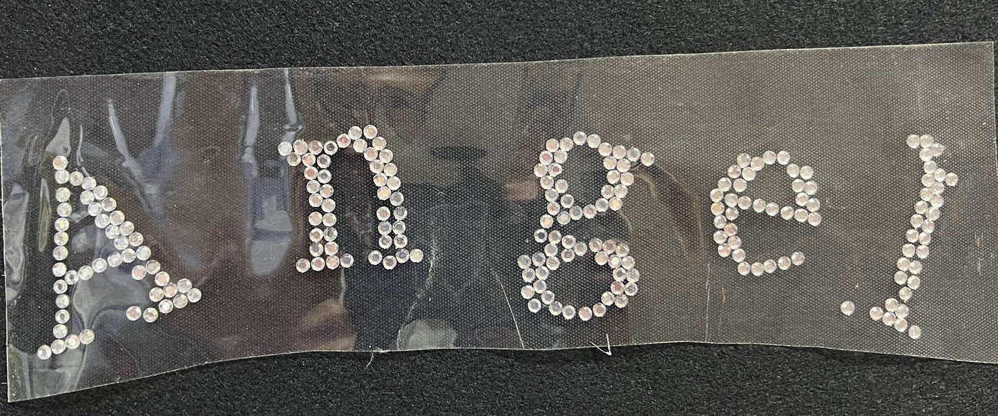 Metallic Rhinestone transfer Iron on, Studded Words, iron on transfer, Y2K Fashion, DIY Fashion, Hotfix Transfer, BAD GIRL Rhinestone patch,