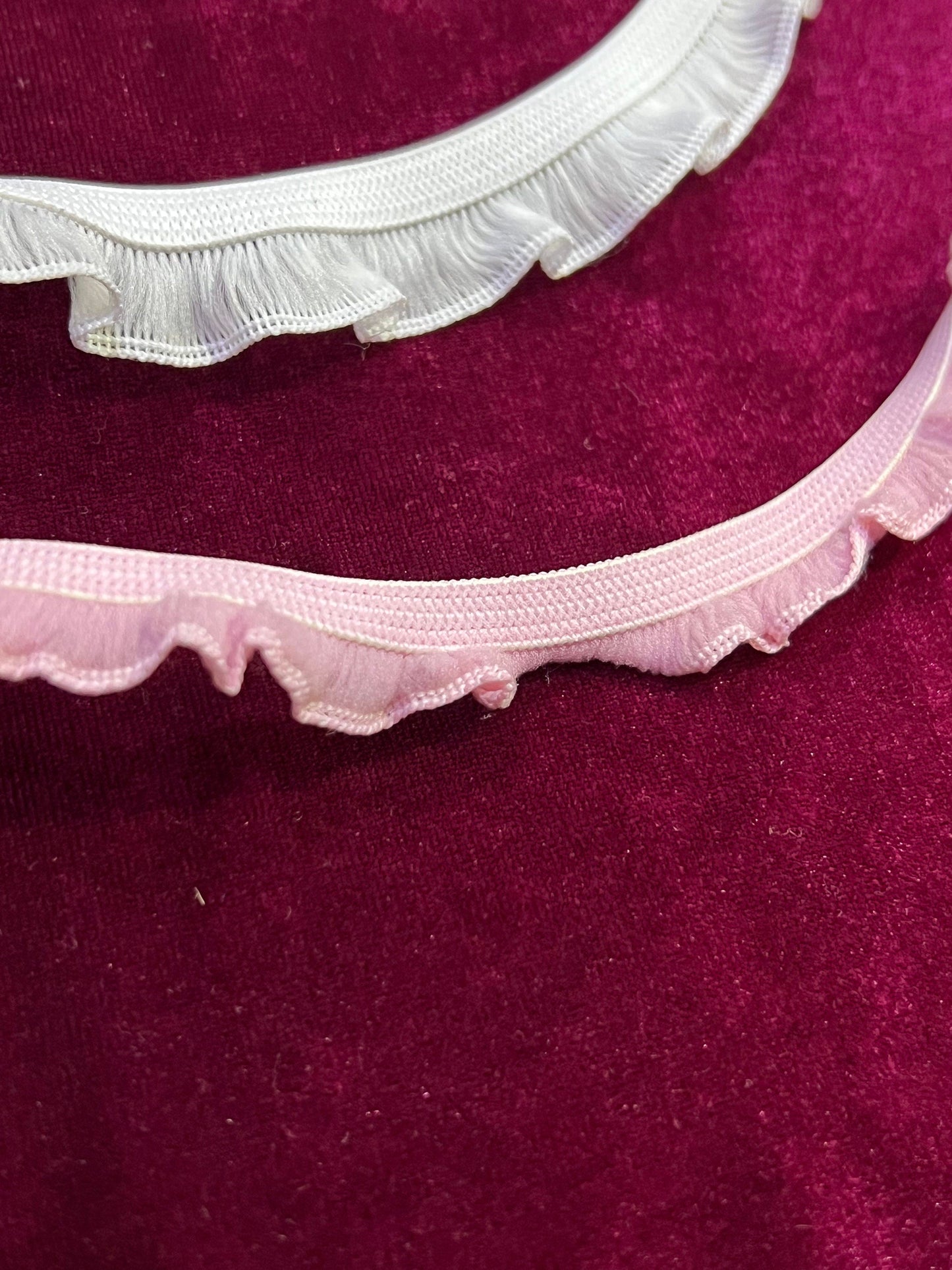 Embroidery Ruffle Edge Elastic, Lingerie Elastic, Organza Frill Ruffle for sewing ,lingerie, crafts, frill, organza. Frill, Edging Lace