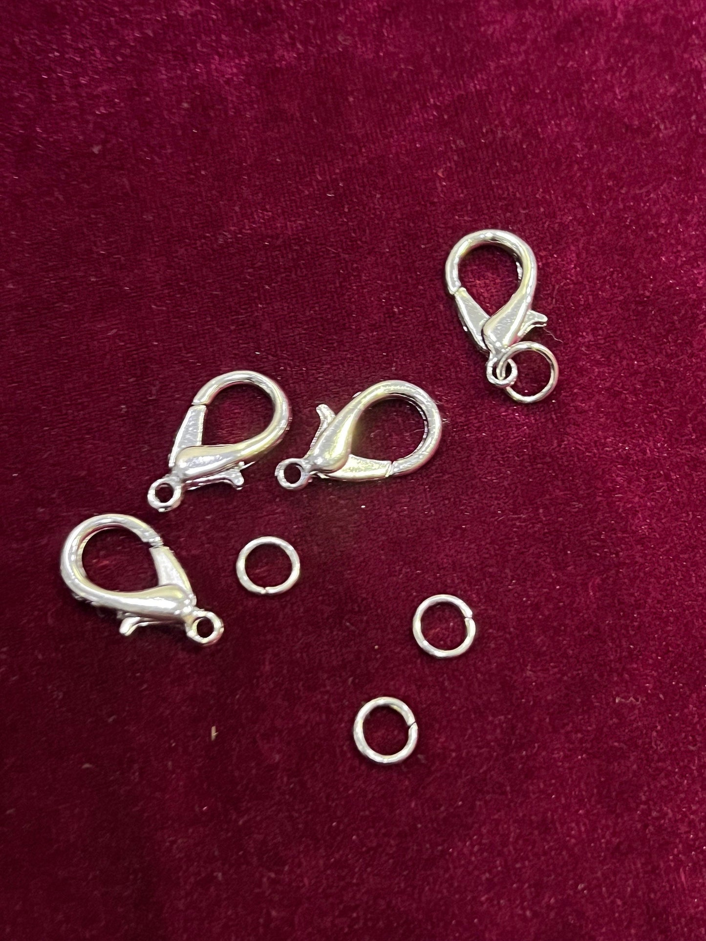 Large Metal Clasps 2Pcs, Silver Clasps, Jewellery making, Necklace Clasp, Replacement Clasp, Metal Claps, fasteners