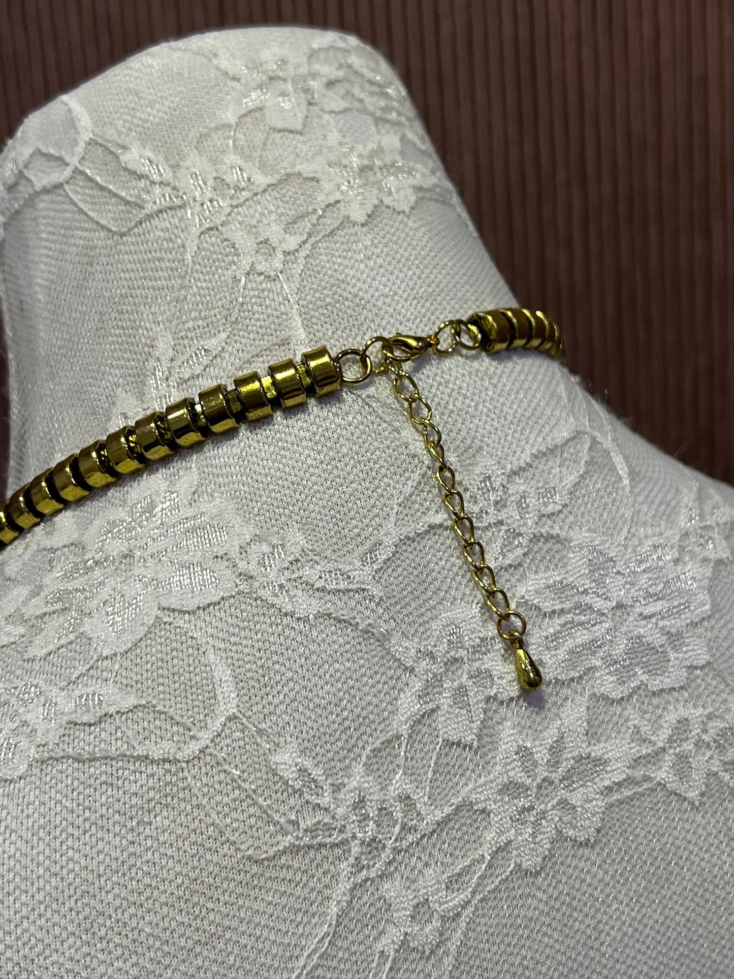 Metal Gold Necklace, decorative Necklace, vintage fashion, Chain Accessories, vintage necklace