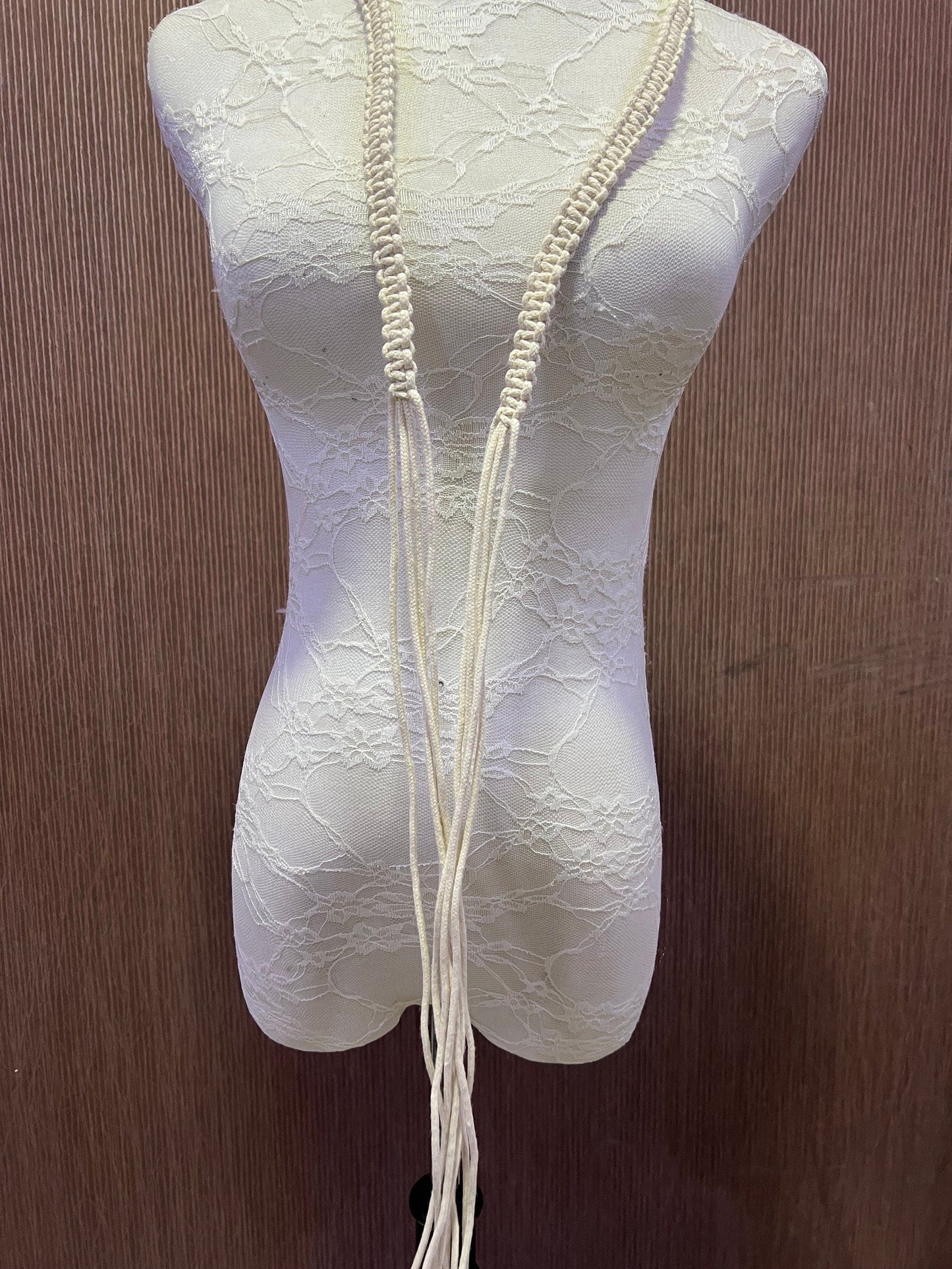 Cotton Braided Rope Belt with Beads, Braided Rope Belt, Rope Belt, Boho Belt, Cream Braided Belt, Tassel Belt, braided thin tassel belt