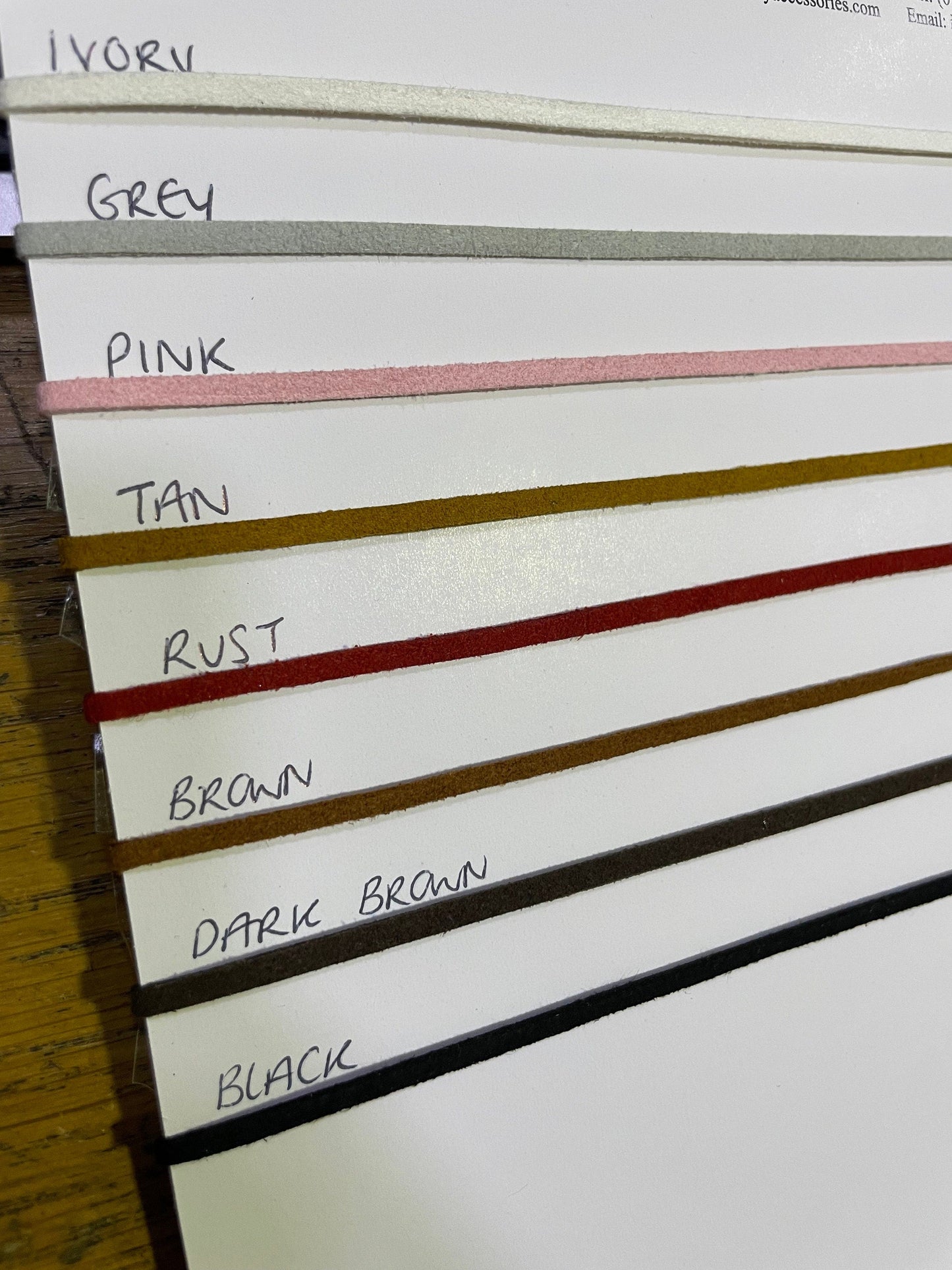 3mm Suede Strip, Faux Leather Suede Cords, Leather Strip, Flat Velvet Leather Cord, Suede Cord, suede thonging, suede cord, cord