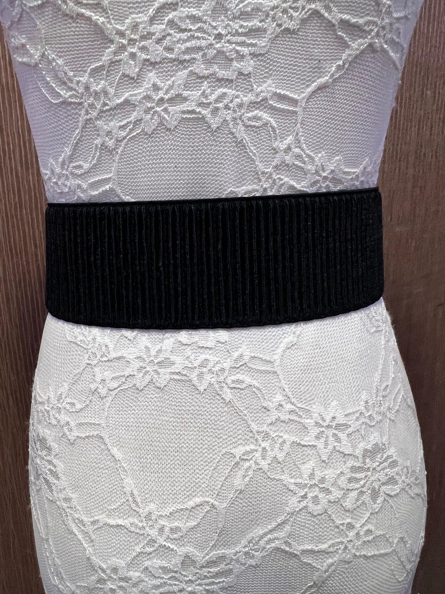 6cm wide Ripple edge elastic belt, Black elasicated belt, elastic belt, belt, black belt, elasticiated belt, wide belt,