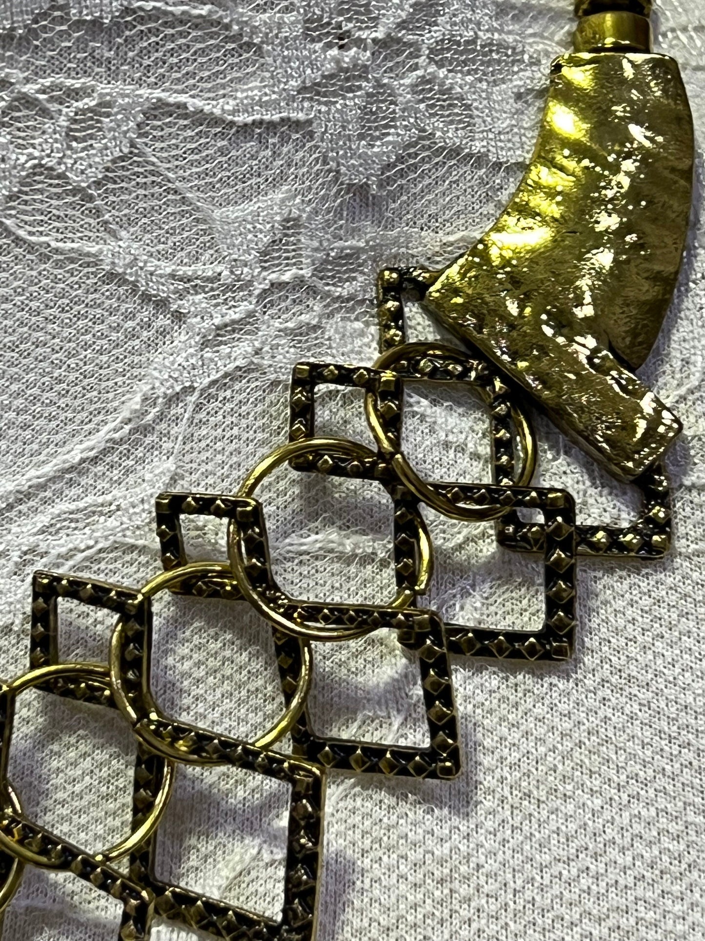 Metal Gold Necklace, decorative Necklace, vintage fashion, Chain Accessories, vintage necklace