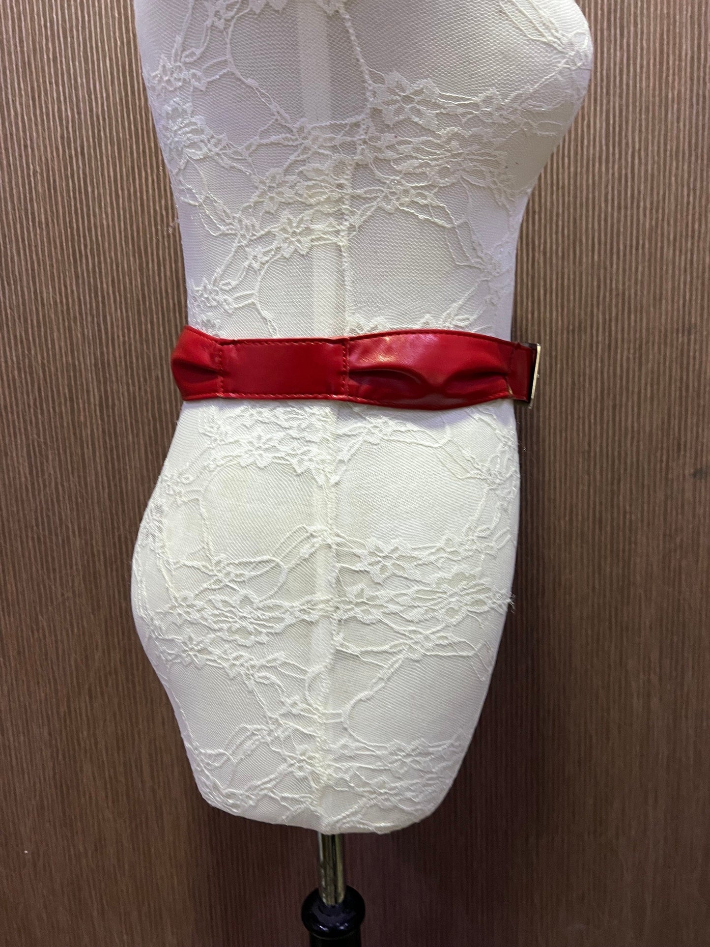 Red faux leather belt, 3.3cm wide belt, Jeans belt, Waist belt, Ladies Dress belt, Casual belt, Work belt, red belt, leather belt