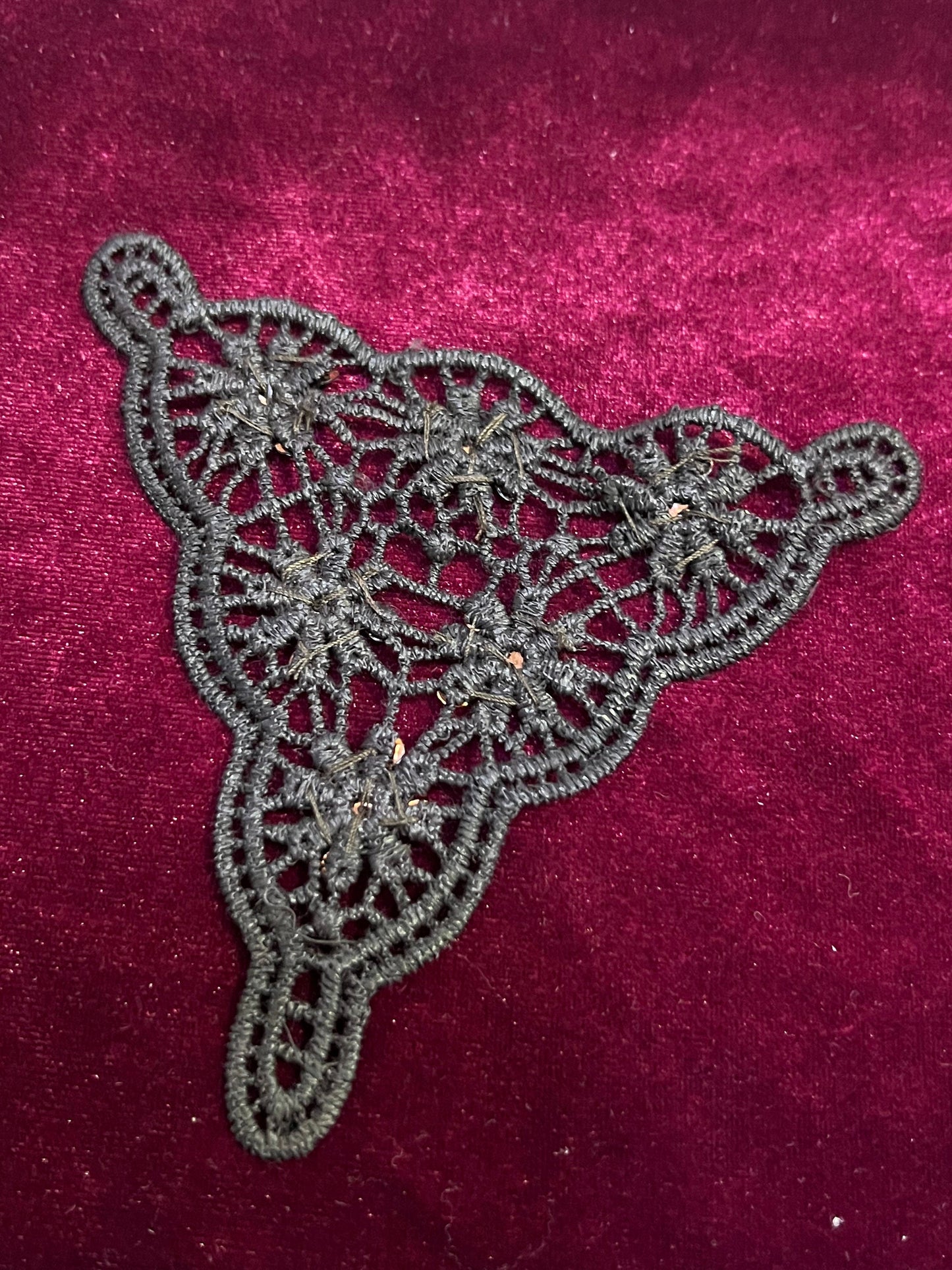 Embroidered Floral lace motif beaded with sequins and beads, Lace Applique, neck trim, occasion wear appliqué, embroidered applique