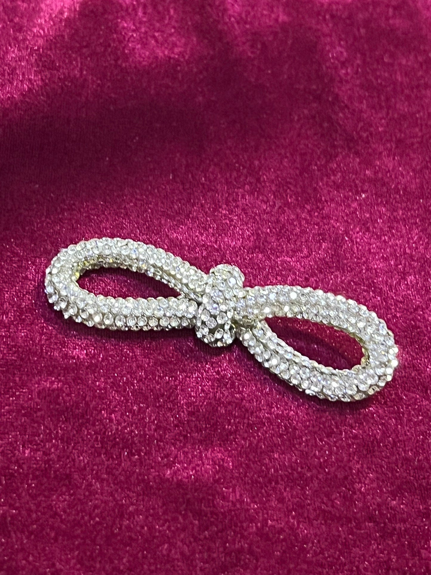 Diamante Stones Bow, Rhinestone Bow for Bridal, Ribbon Diamante Wedding, Belt, Bow Jewel, Bag, Craft, jewel trim, diamanté Bow
