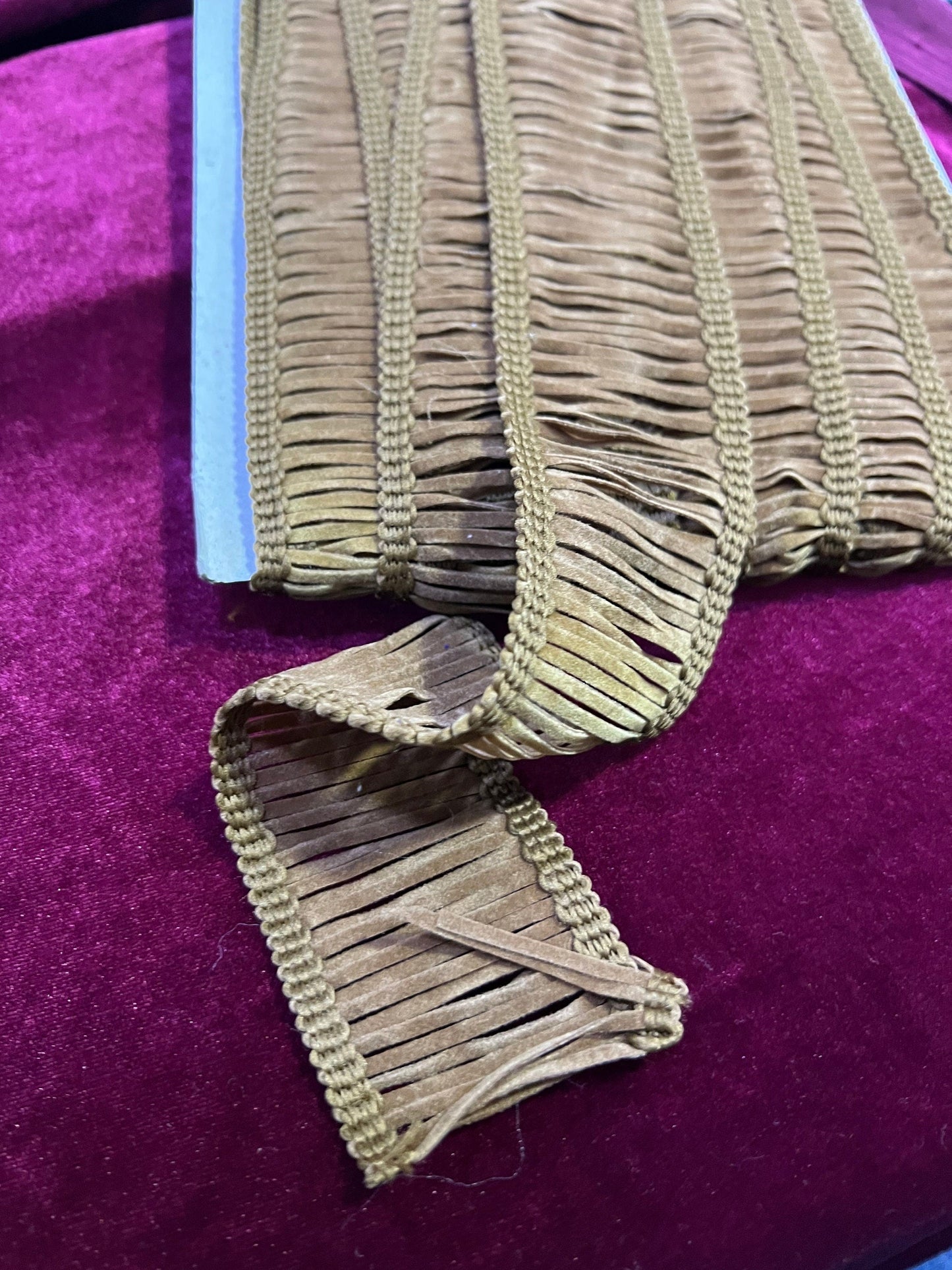 Brown Tan Ladder Fringe Trimming, Ladder Trim, Fringe Trimming, Brown Trim, festival trim, tassel trim, boho trim, fringe, tan fringe