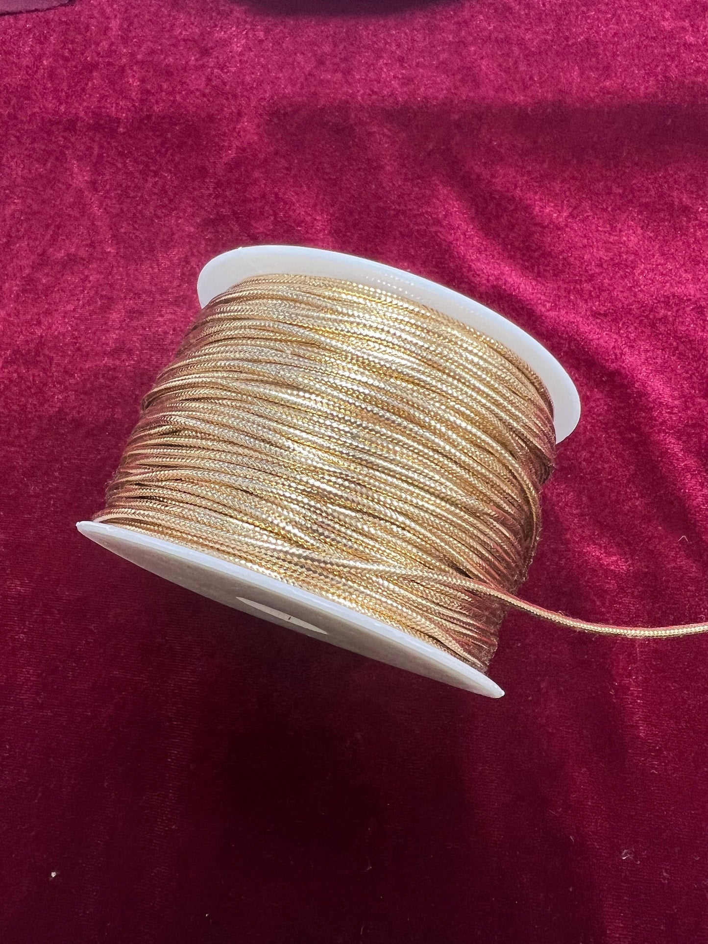 2mm Lurex Cord, Metallic Braided Cord, Lurex Cord, Christmas Craft, Jewellery, Hair Crafts, lurex cord, shiny cord, gold cord, silver,